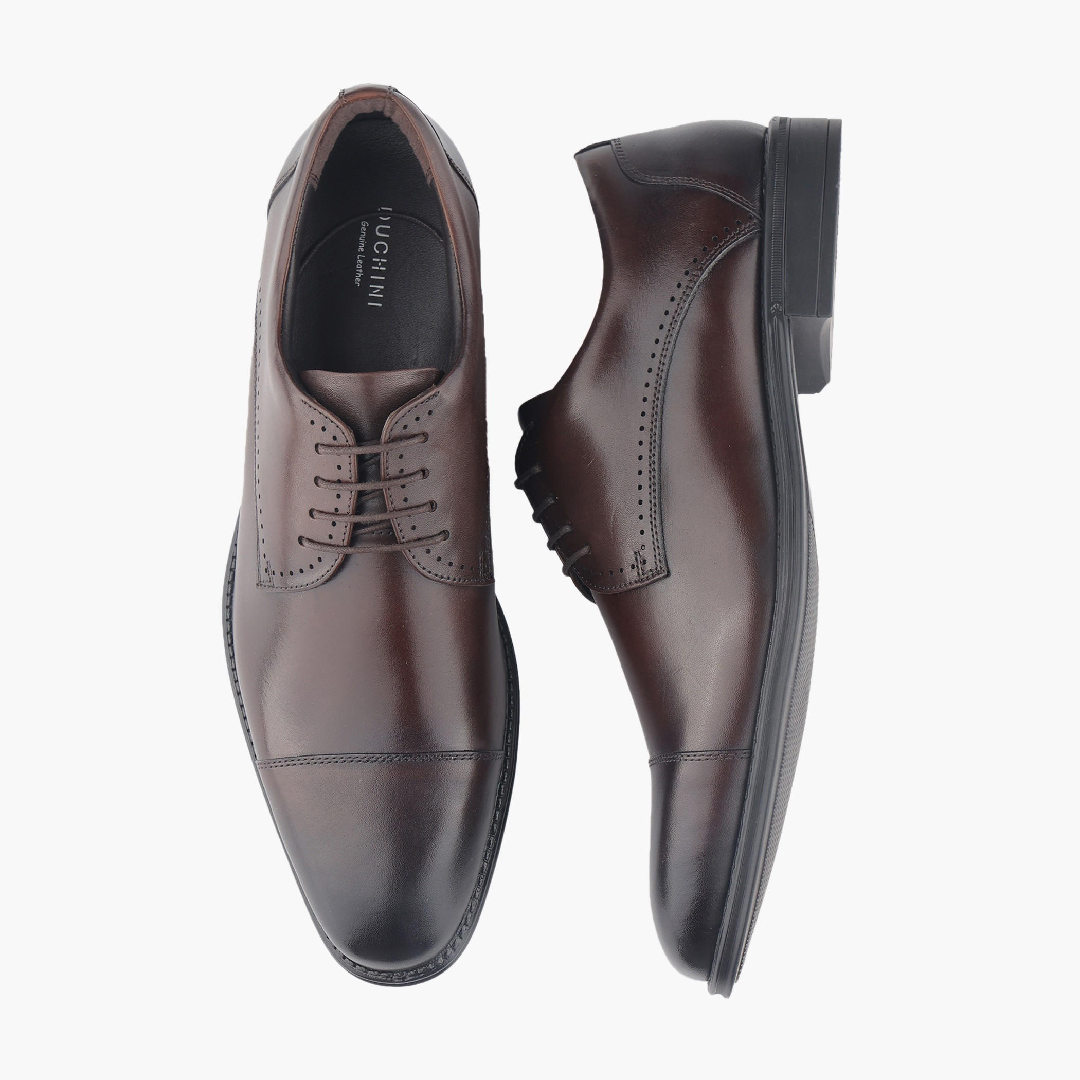 Duchini Men Genuine Leather Lace-Up Derby Shoes-men-shoes-formalshoes-image-1