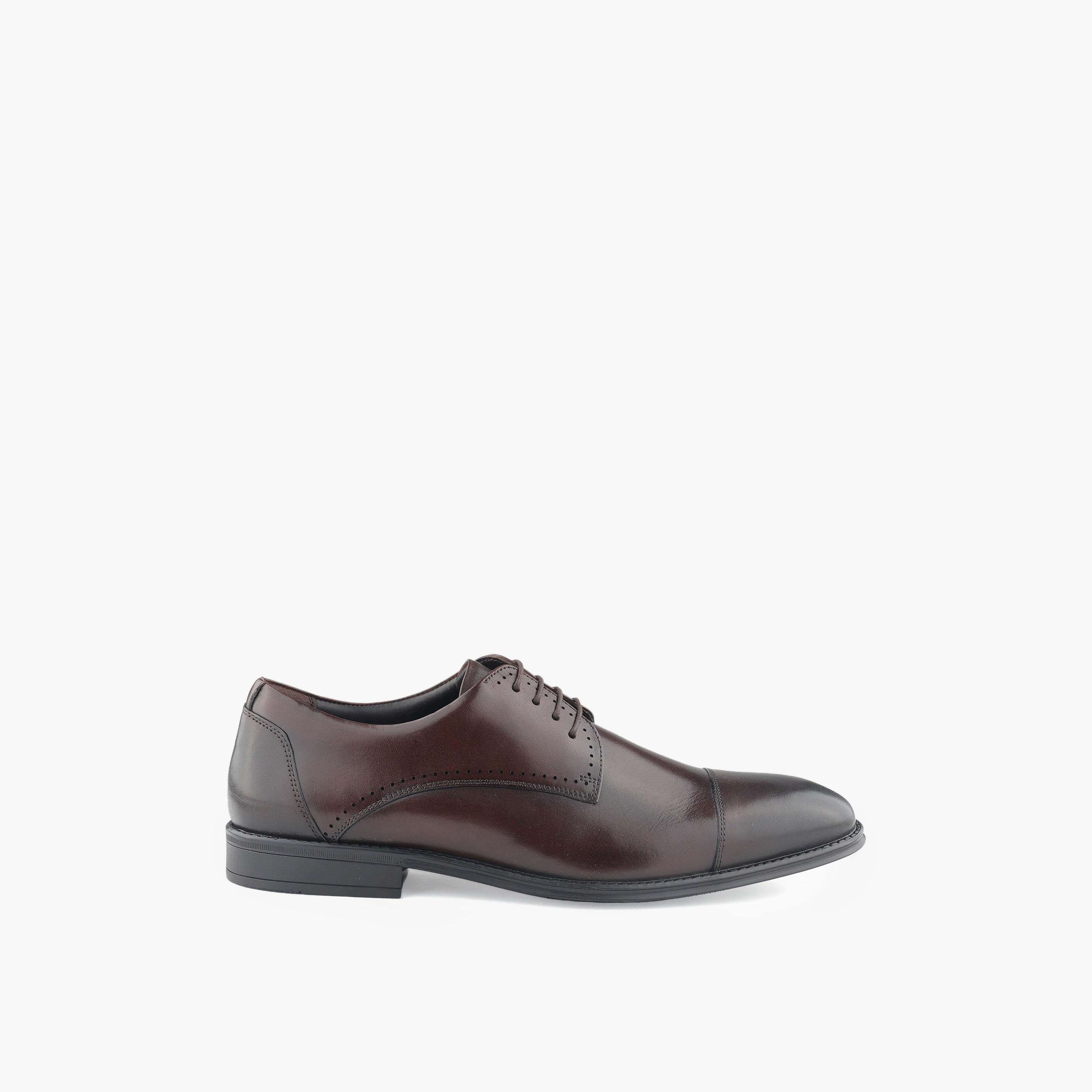 Duchini Men Genuine Leather Lace-Up Derby Shoes-men-shoes-formalshoes-image-3