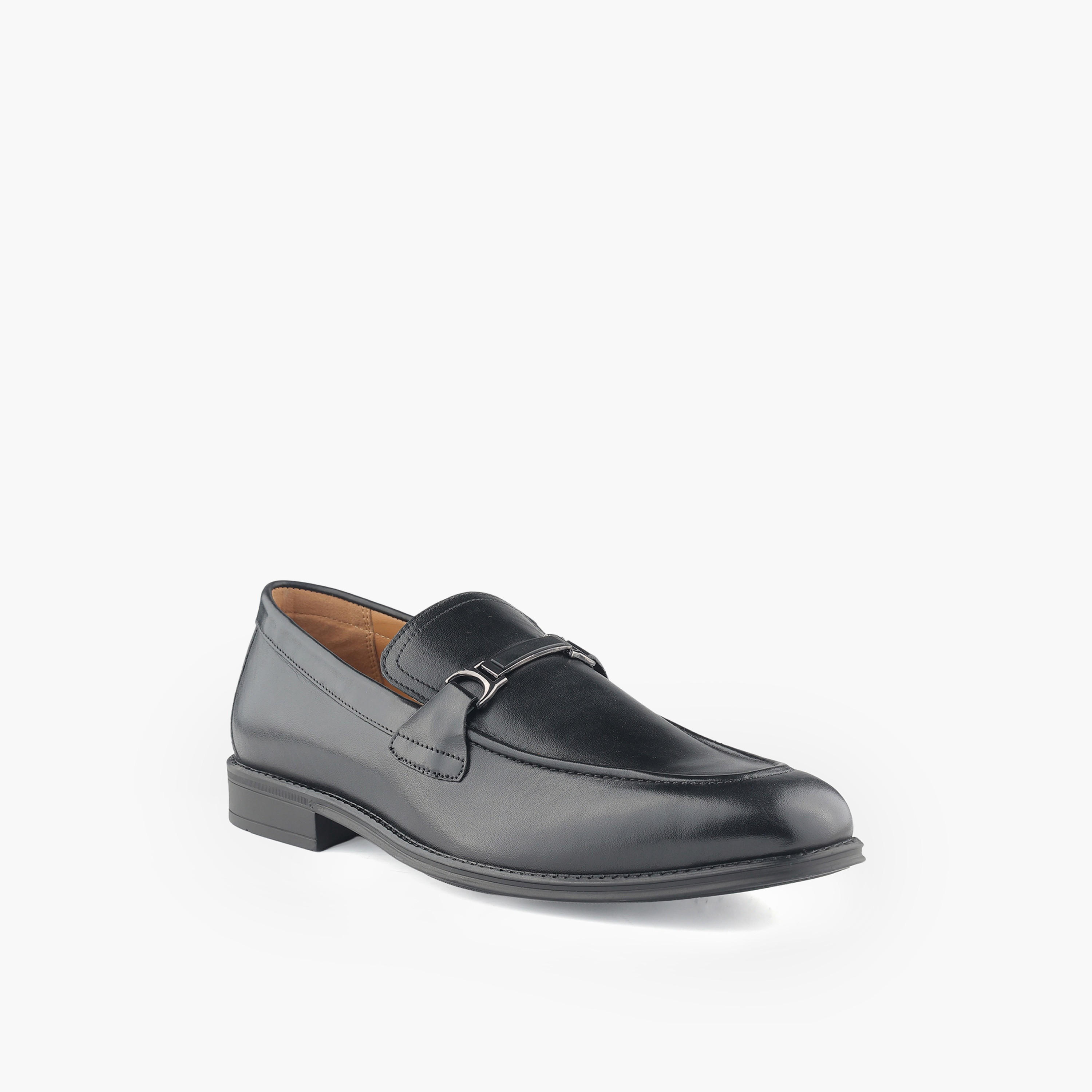 Duchini Men Genuine Leather Metallic Accent Loafers-men-shoes-loafersandmoccasins-image-2