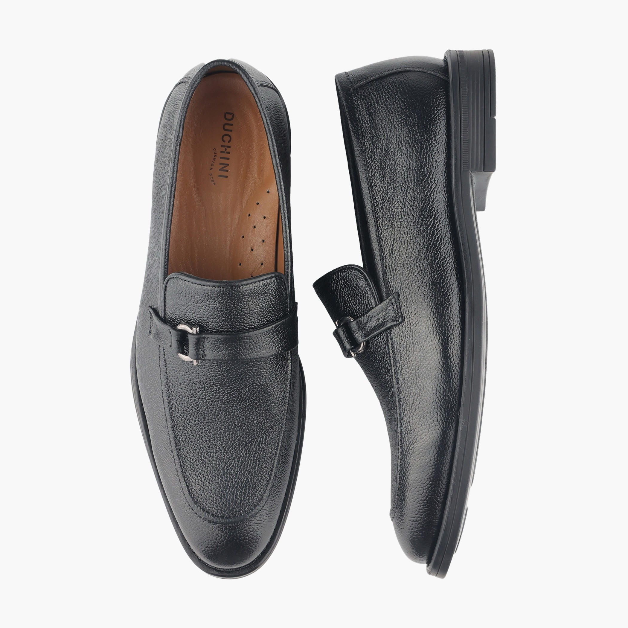 Duchini Men Genuine Leather Slip-On Loafers-men-shoes-loafersandmoccasins-image-1