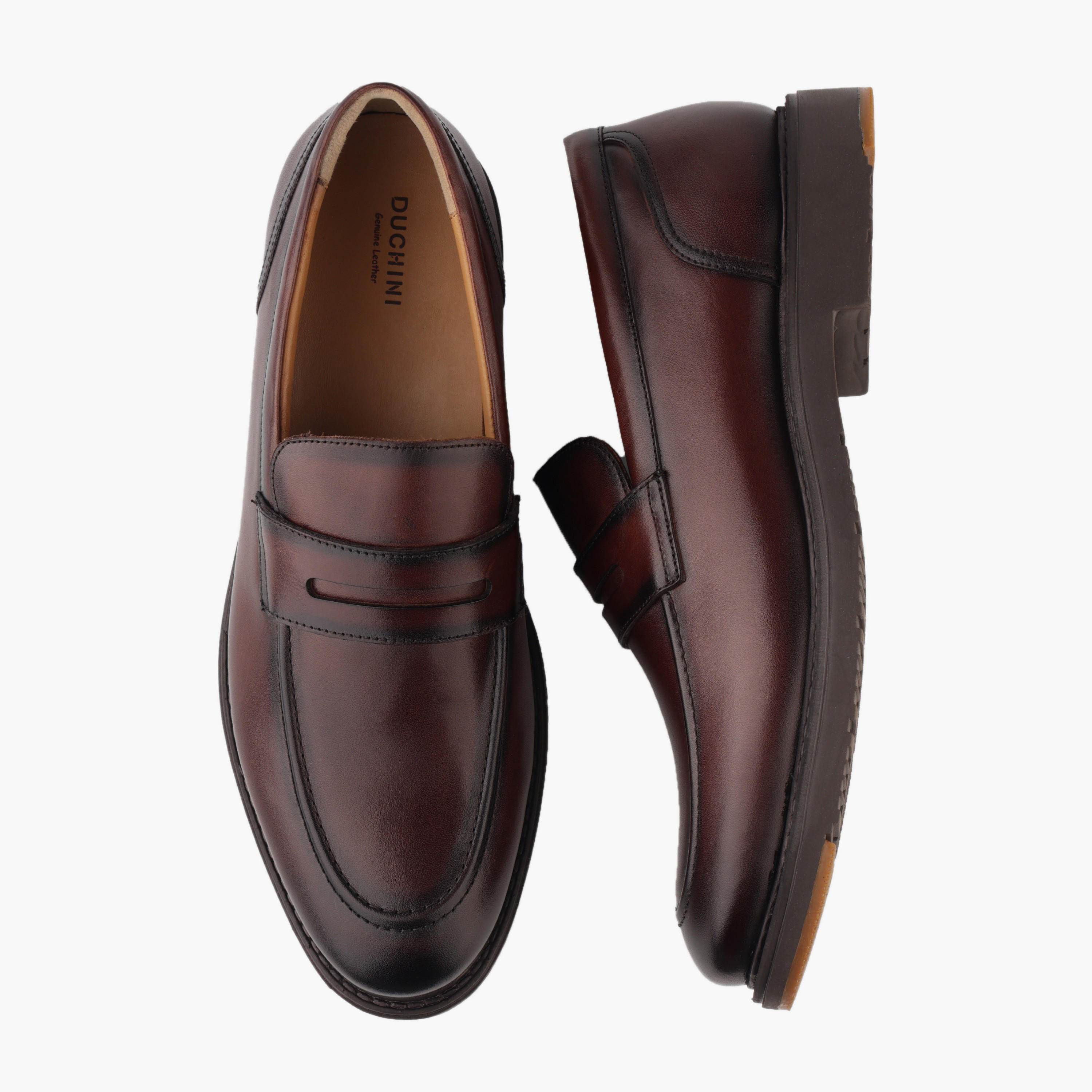 Duchini Men Genuine Leather Slip-On Loafers-men-shoes-loafersandmoccasins-image-1