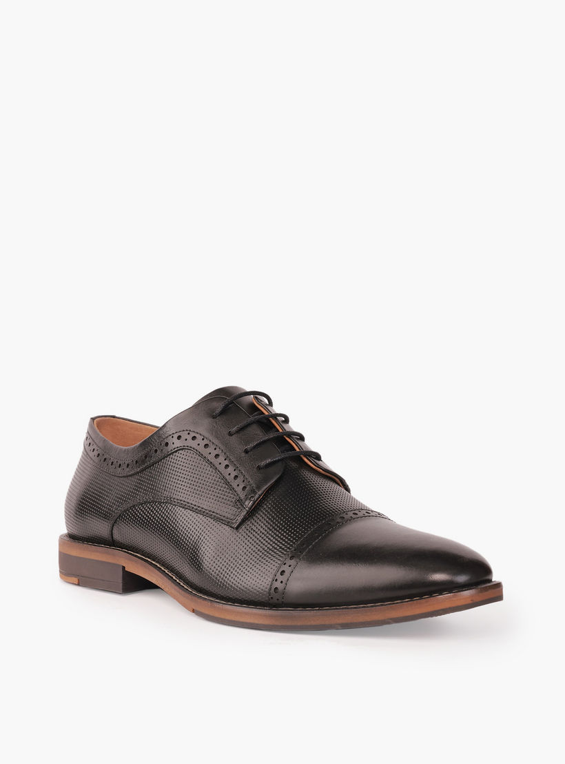 Duchini Men Genuine Leather Lace-Up Derby Shoes-men-shoes-formalshoes-image-2