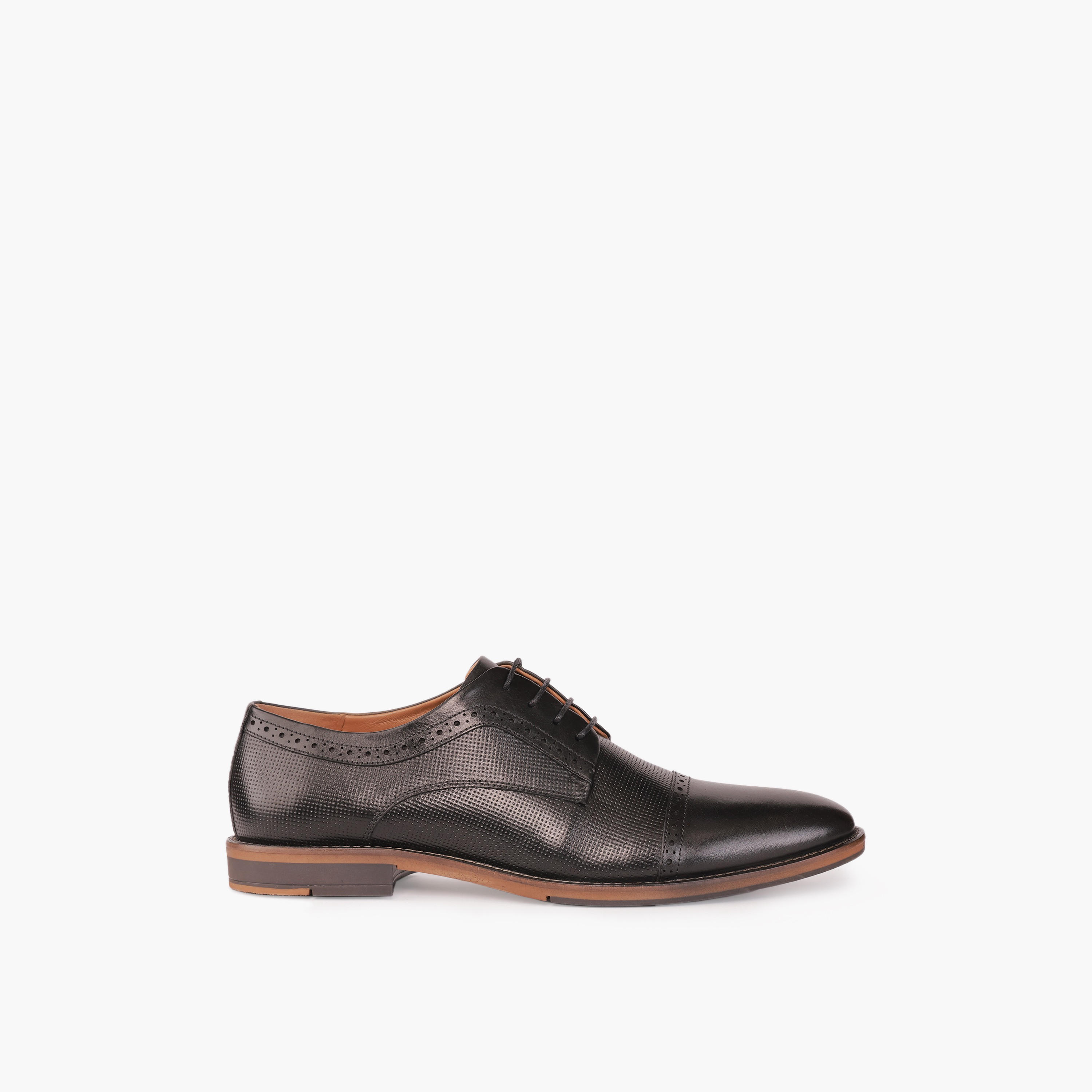 Duchini Men Genuine Leather Lace-Up Derby Shoes-men-shoes-formalshoes-image-3