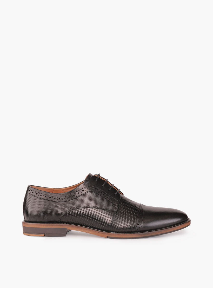 Duchini Men Genuine Leather Lace-Up Derby Shoes-men-shoes-formalshoes-image-3