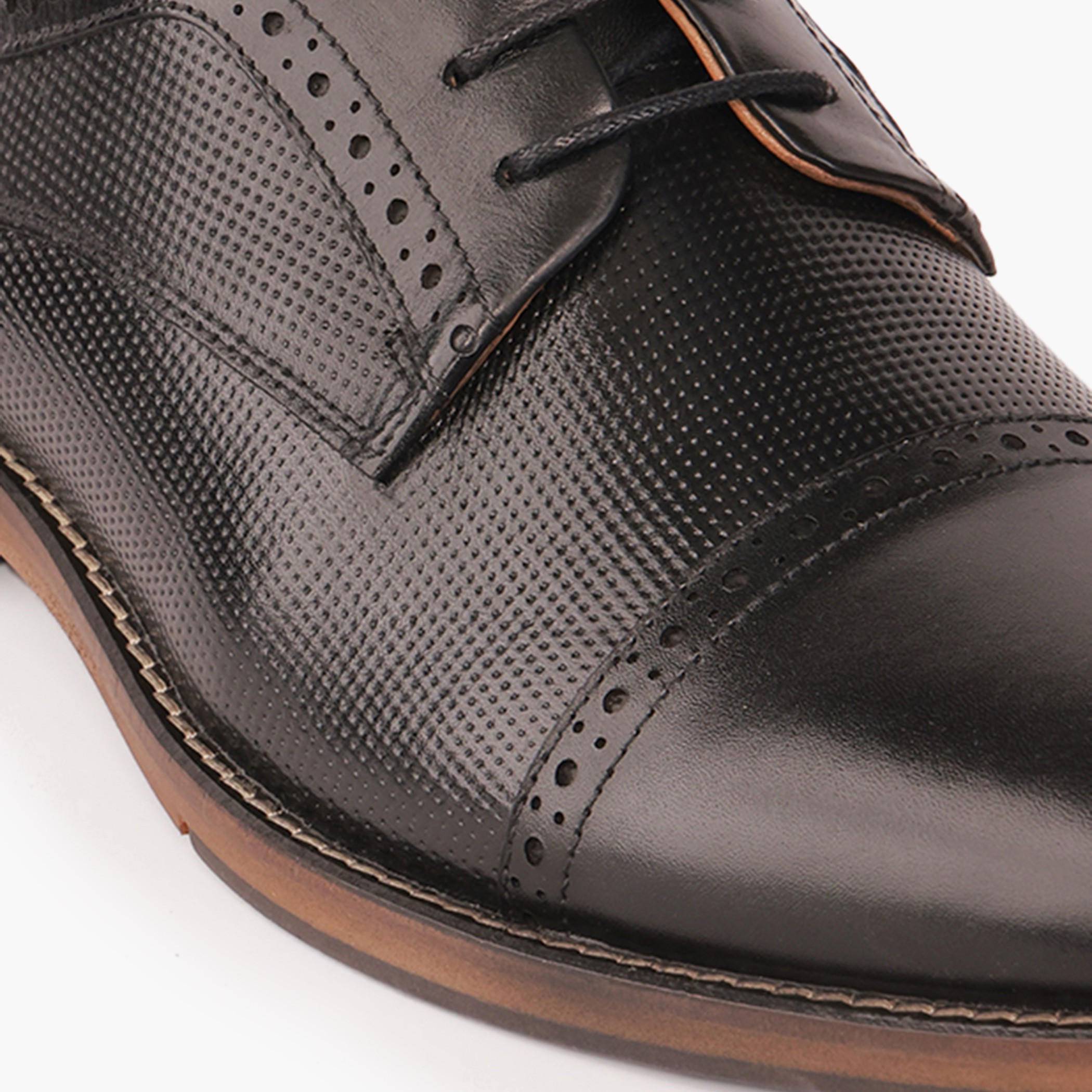 Duchini Men Genuine Leather Lace-Up Derby Shoes-men-shoes-formalshoes-image-4