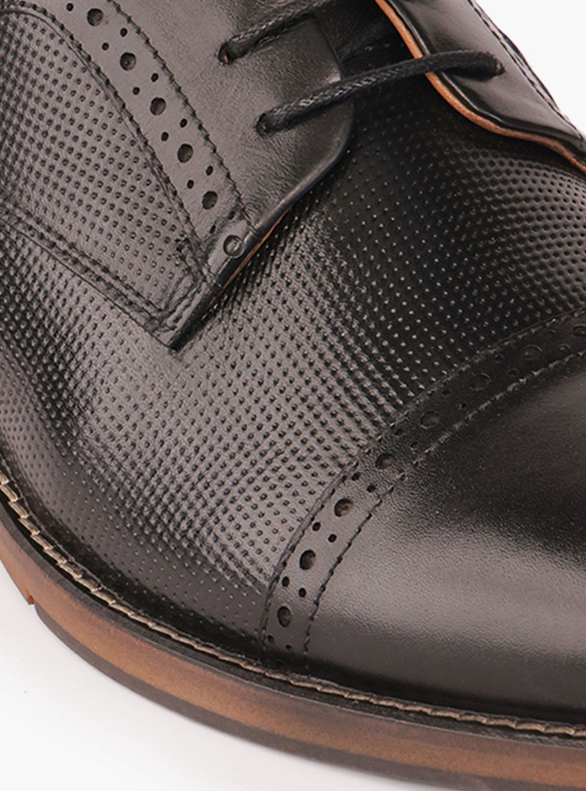 Duchini Men Genuine Leather Lace-Up Derby Shoes-men-shoes-formalshoes-image-4