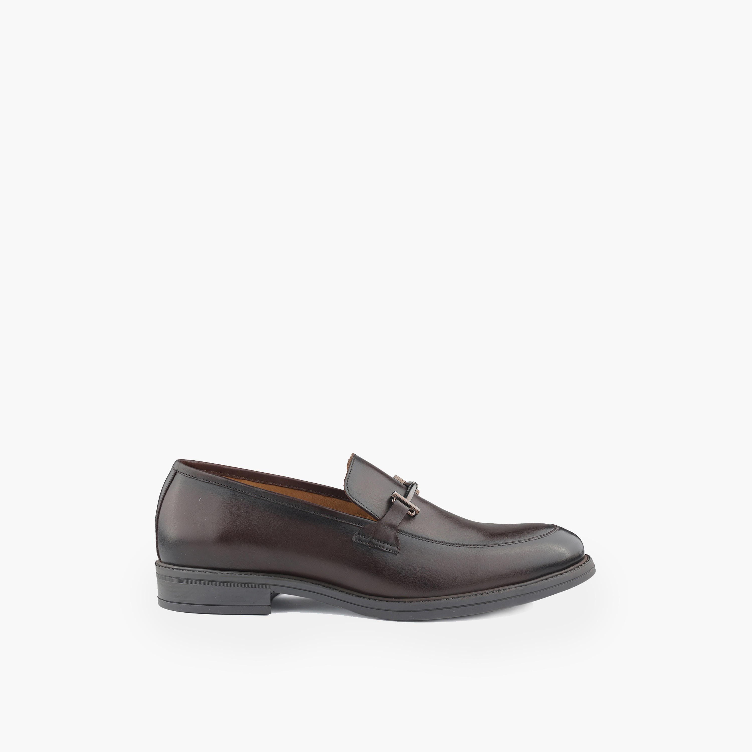 Duchini Men Genuine Leather Metal Accent Loafers-men-shoes-loafersandmoccasins-image-3