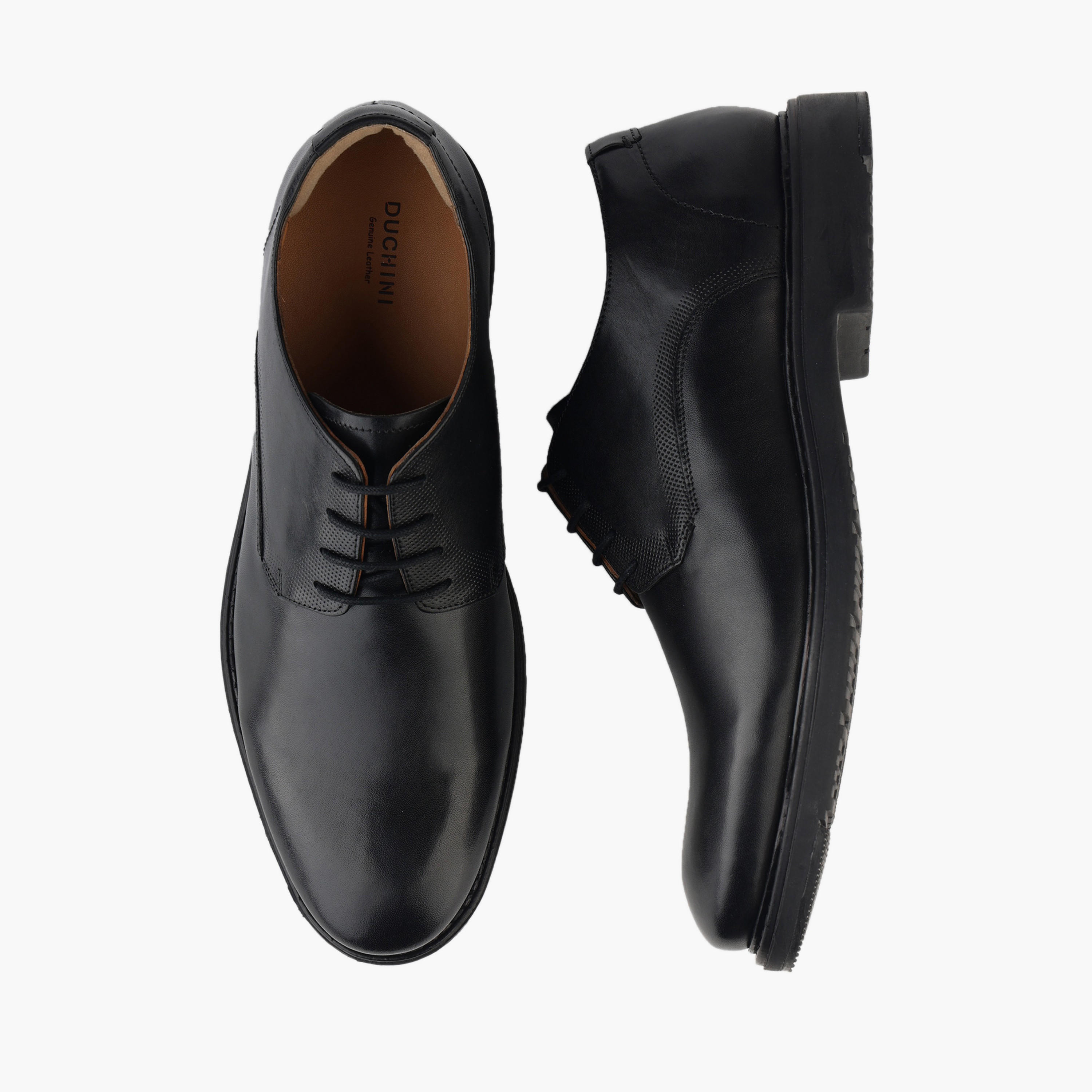 Duchini Men Genuine Leather Lace-Up Derby Shoes-men-shoes-formalshoes-image-1