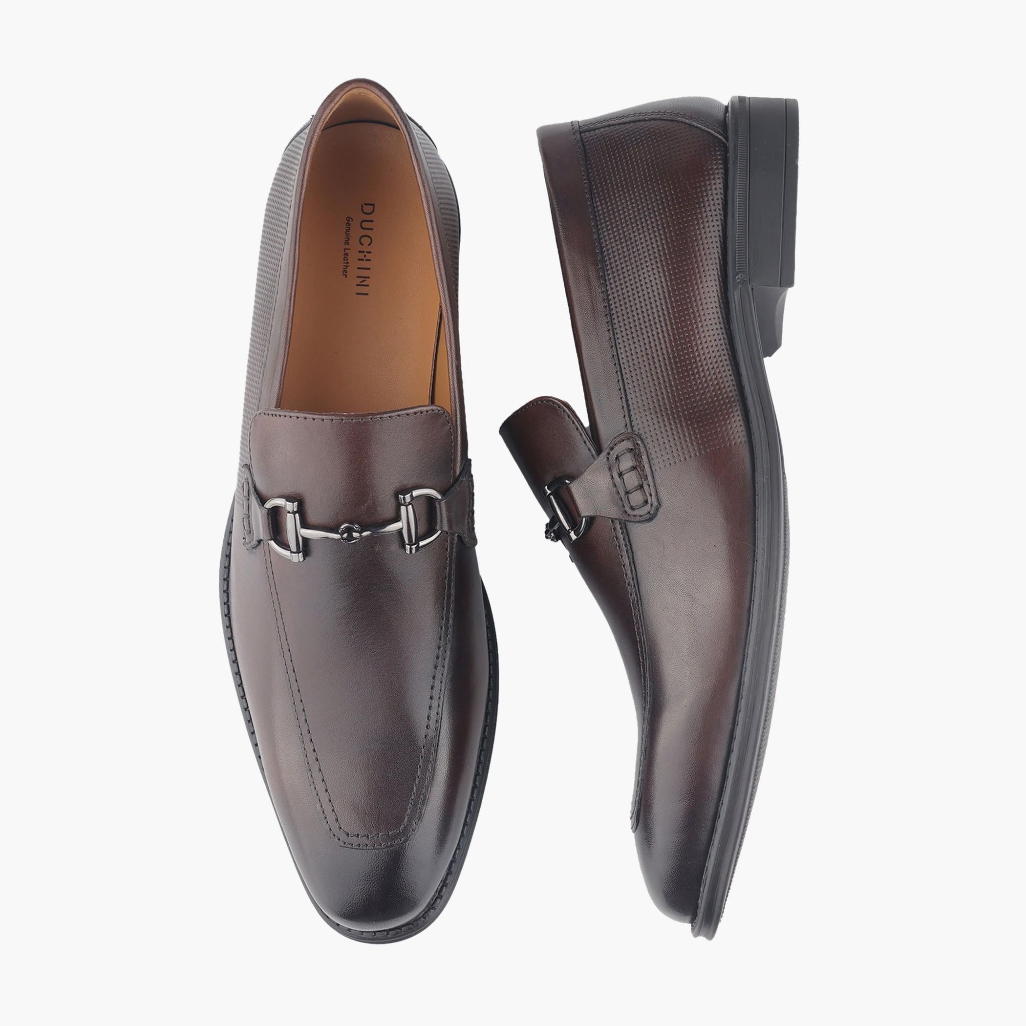 Duchini Men Genuine Leather Slip-On Loafers-men-shoes-loafersandmoccasins-image-1