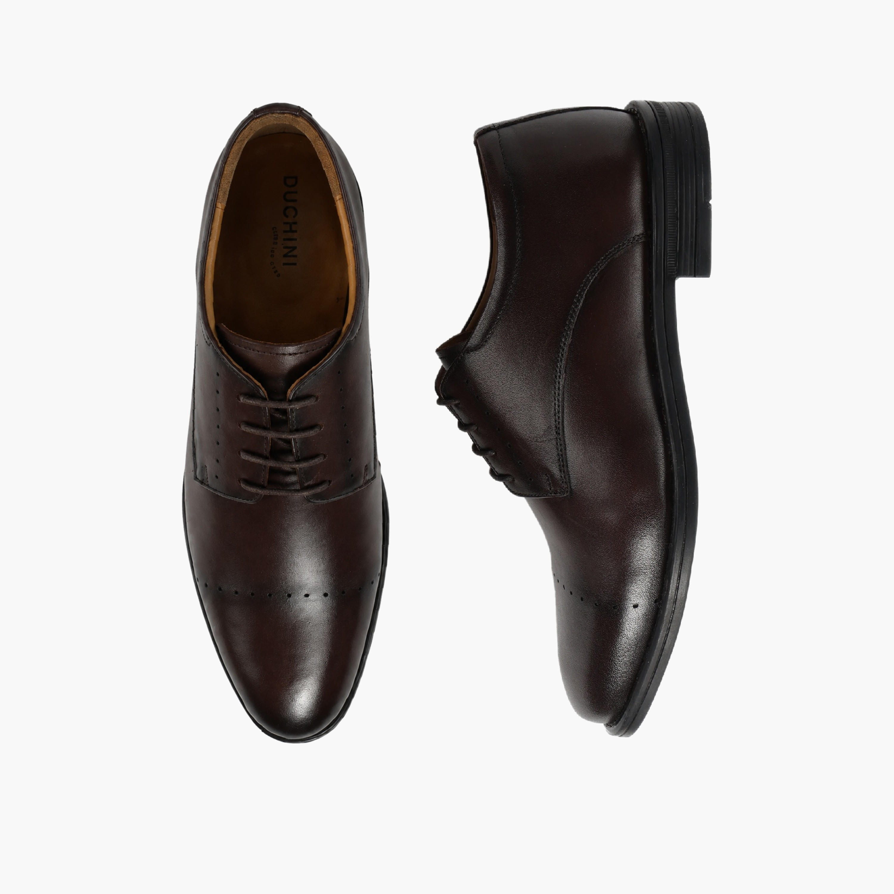 Duchini Men Leather Lace-Up Brogue Shoes-men-shoes-formalshoes-image-1