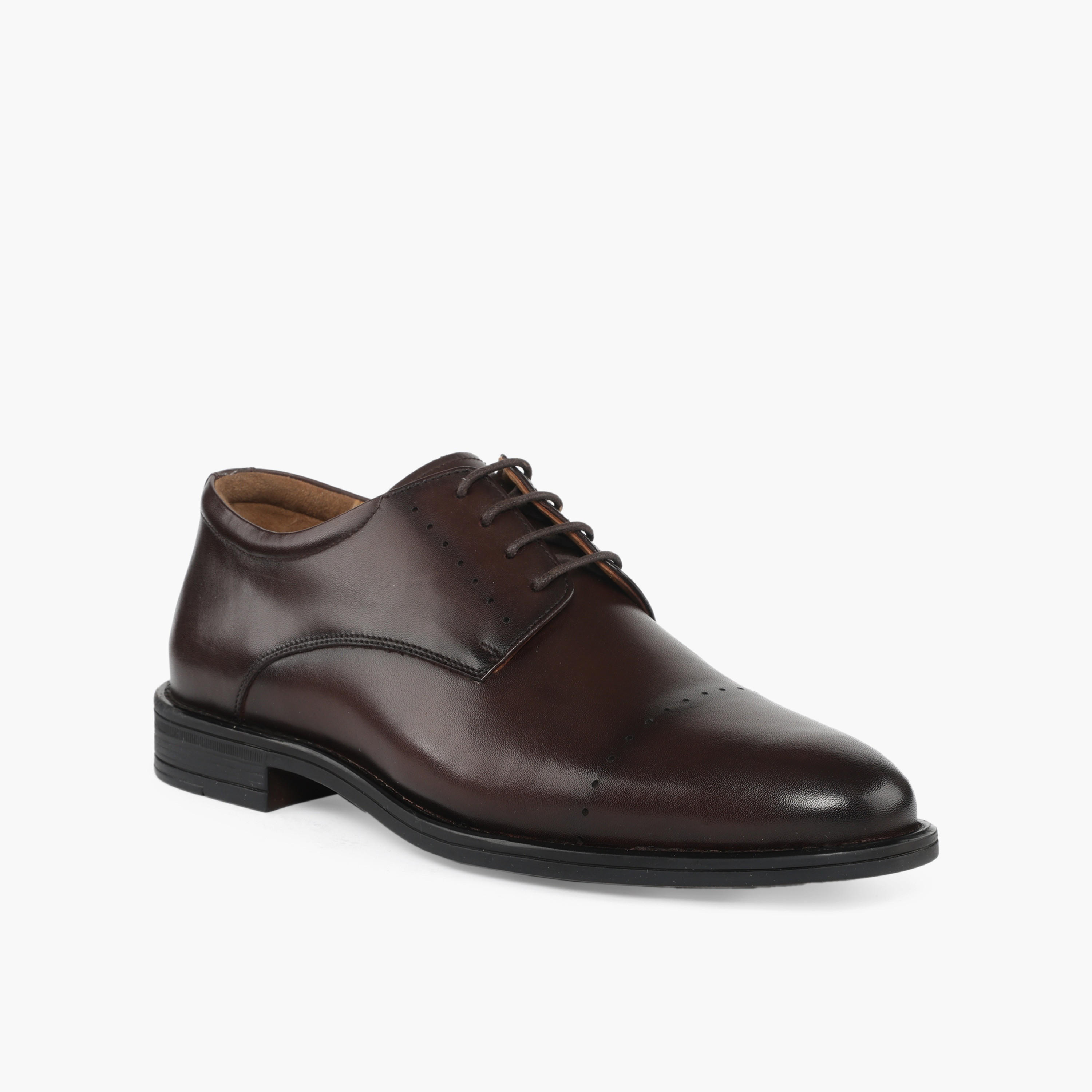 Duchini Men Leather Lace-Up Brogue Shoes-men-shoes-formalshoes-image-2