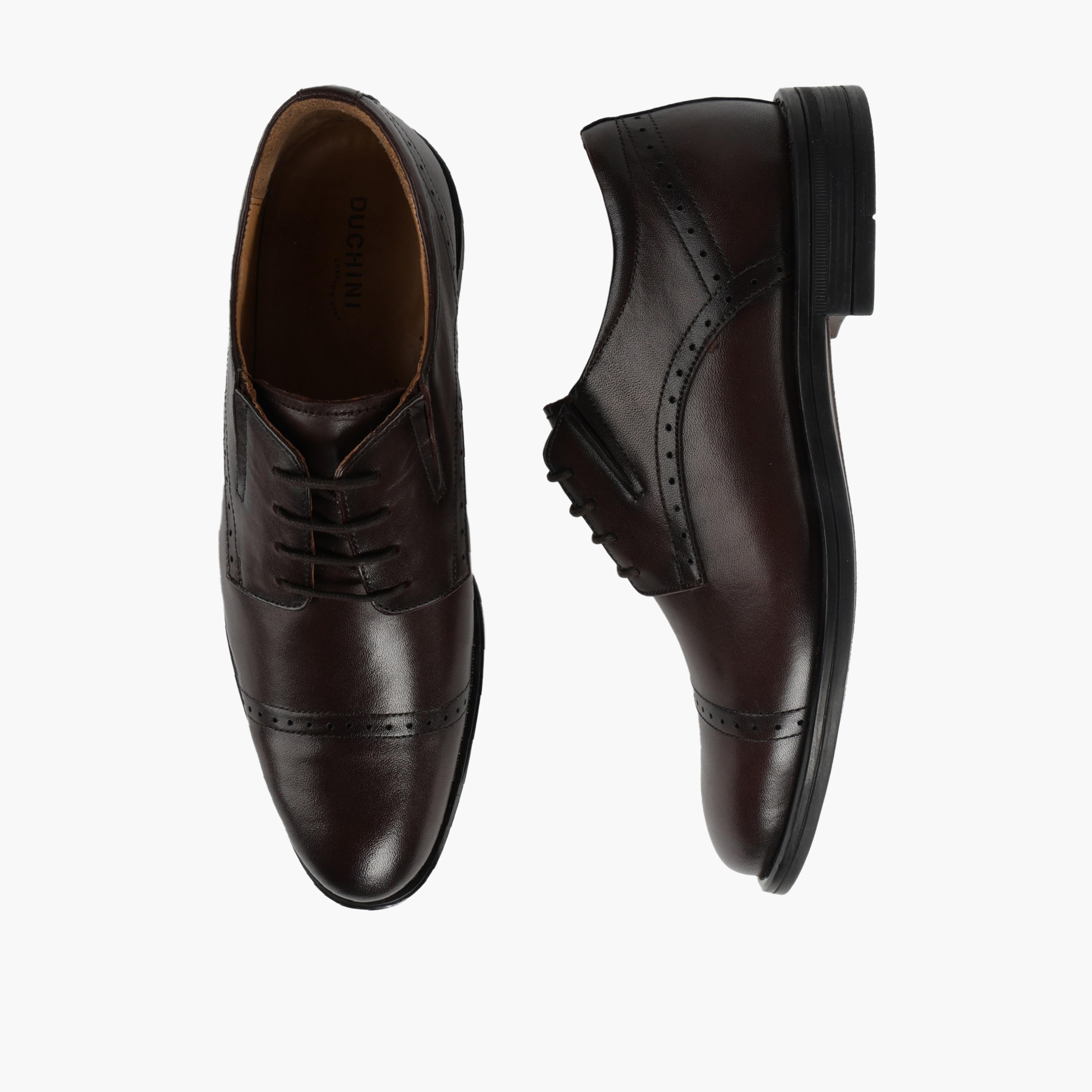 حذاء بروغ جلدي للرجال برباط إغلاق من دوتشيني-men-shoes-formalshoes-image-1