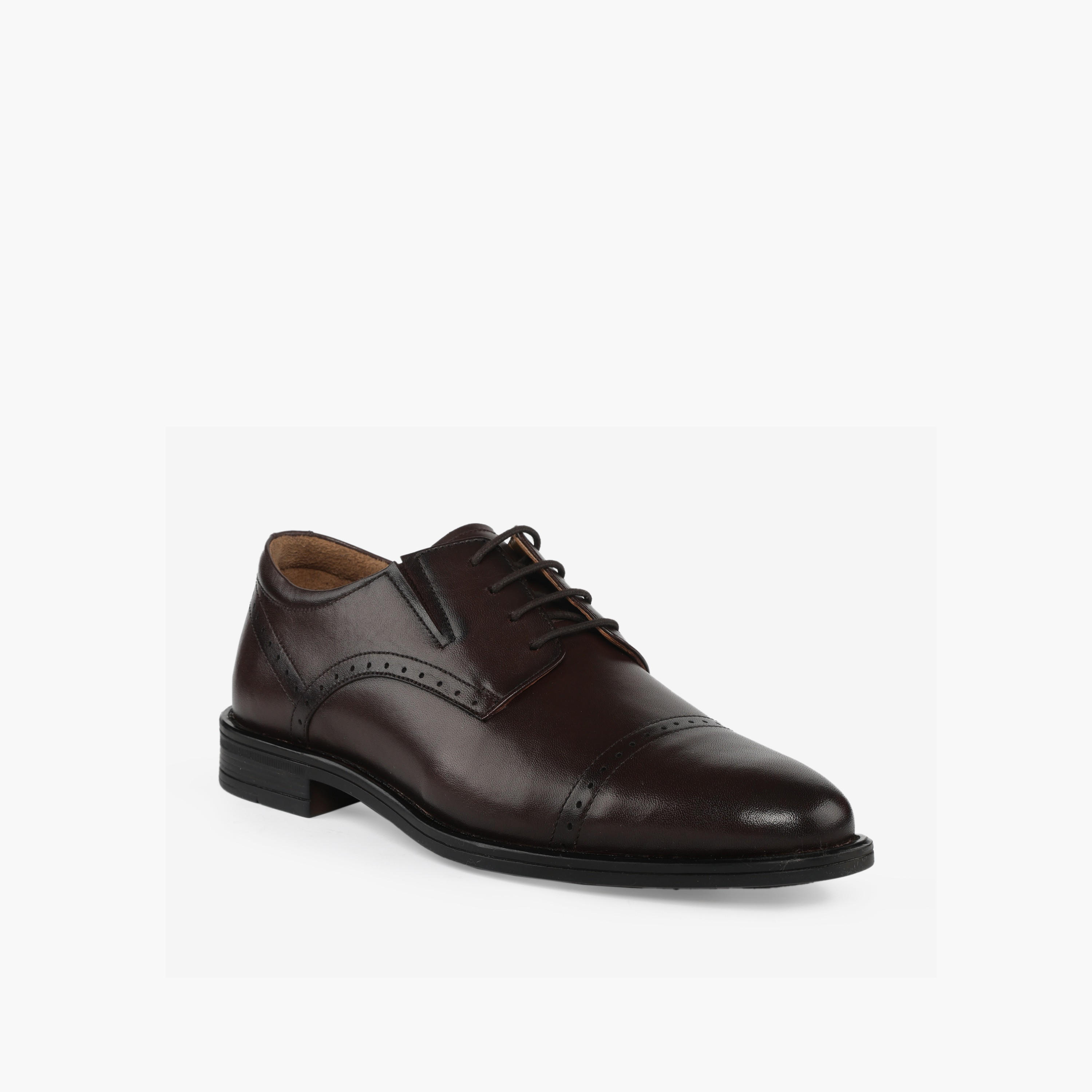 حذاء بروغ جلدي للرجال برباط إغلاق من دوتشيني-men-shoes-formalshoes-image-2