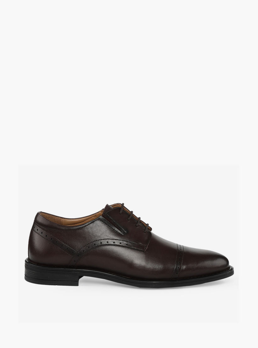 حذاء بروغ جلدي للرجال برباط إغلاق من دوتشيني-men-shoes-formalshoes-image-3