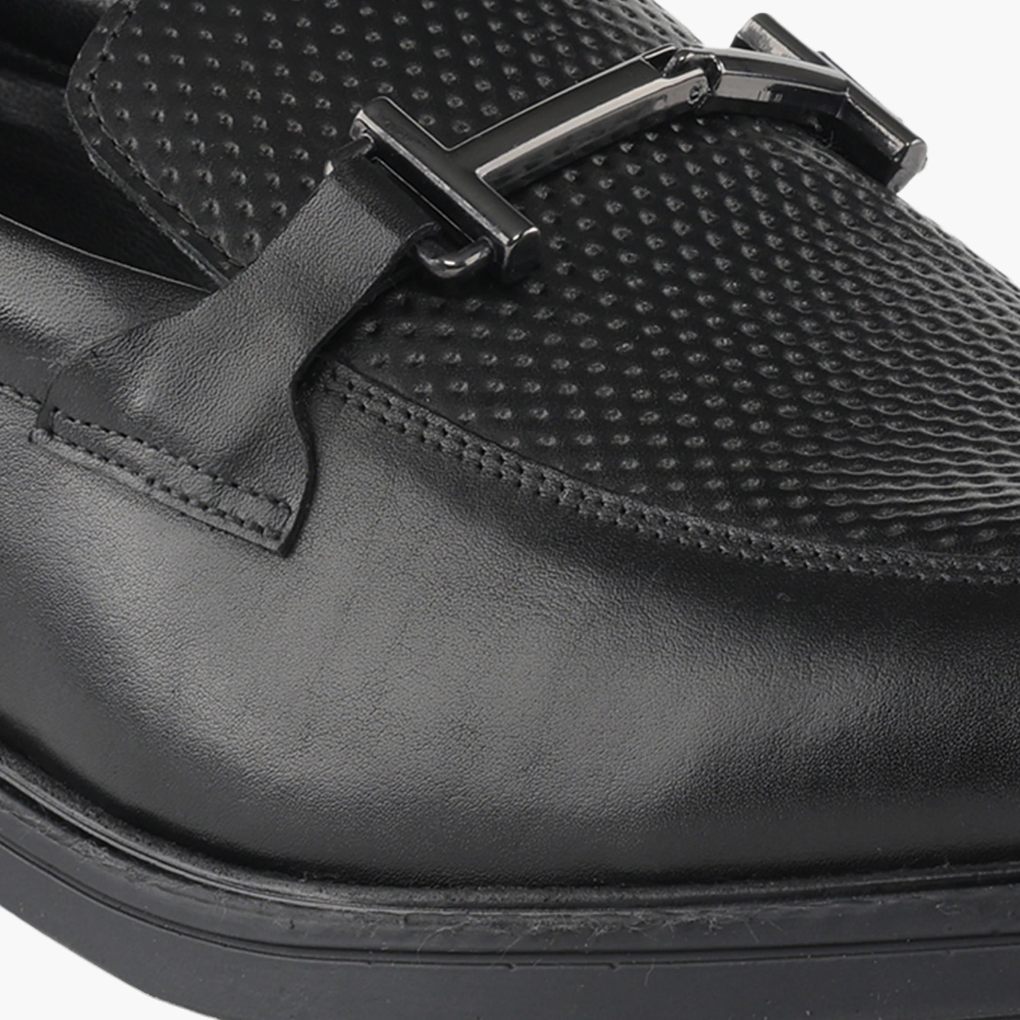 Duchini Men Horsebit Detail Leather Loafers-men-shoes-formalshoes-image-4