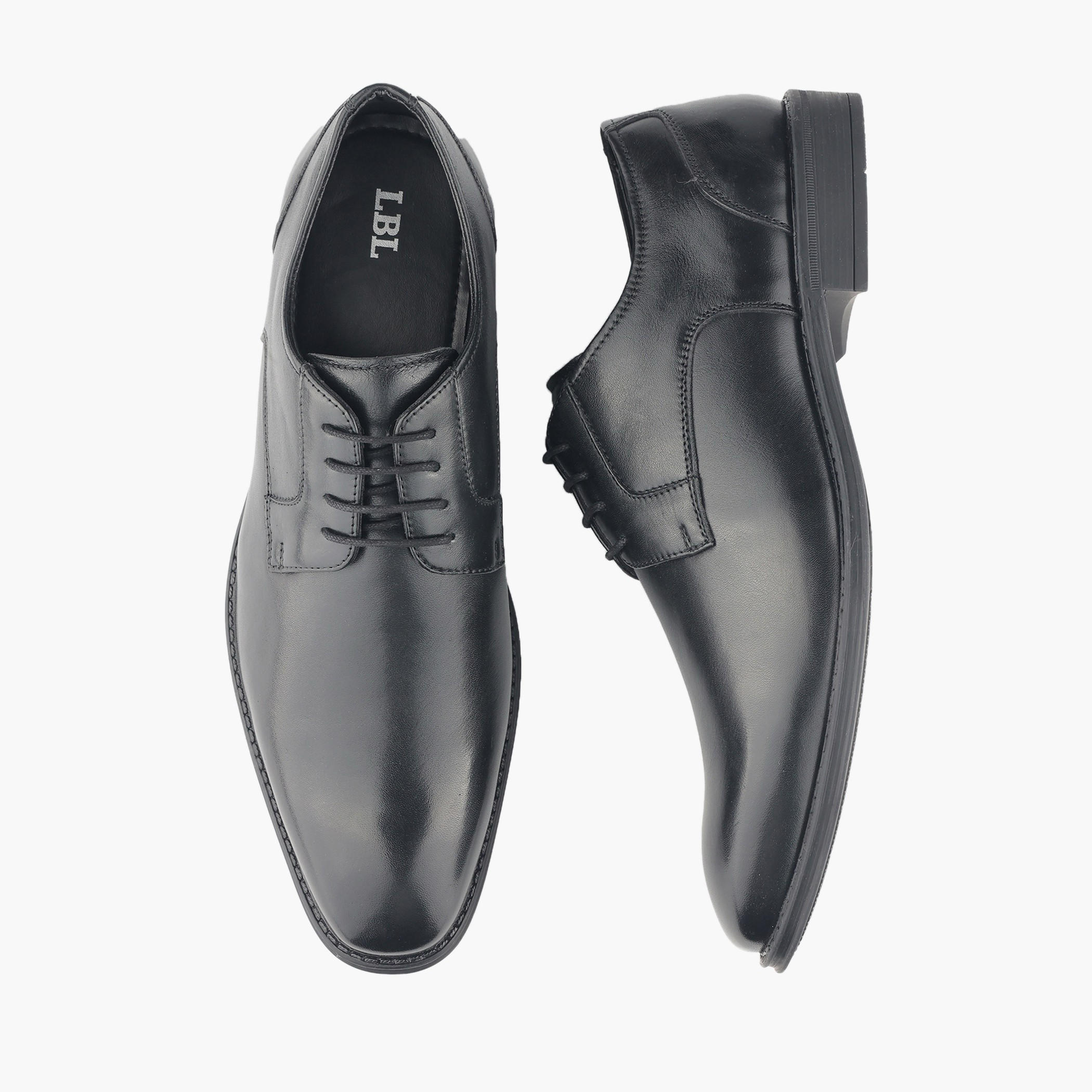 حذاء ديربي جلد برباط إغلاق للرجال من إل بي إل من شو إكسبريس-men-shoes-formalshoes-image-1