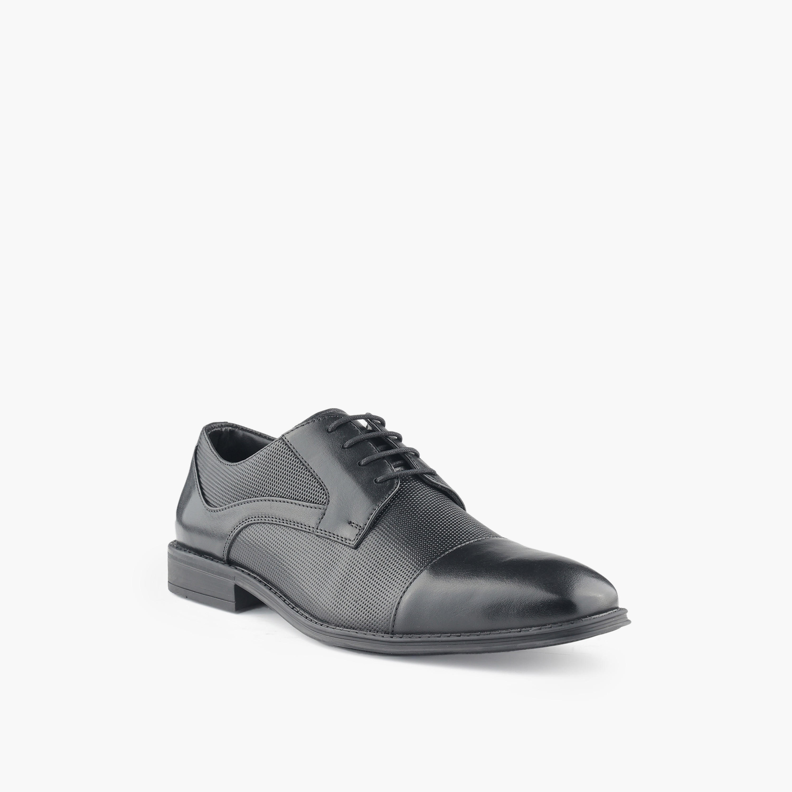 LBL by Shoexpress Men Lace-Up Leather Derby Shoes-men-shoes-formalshoes-image-2