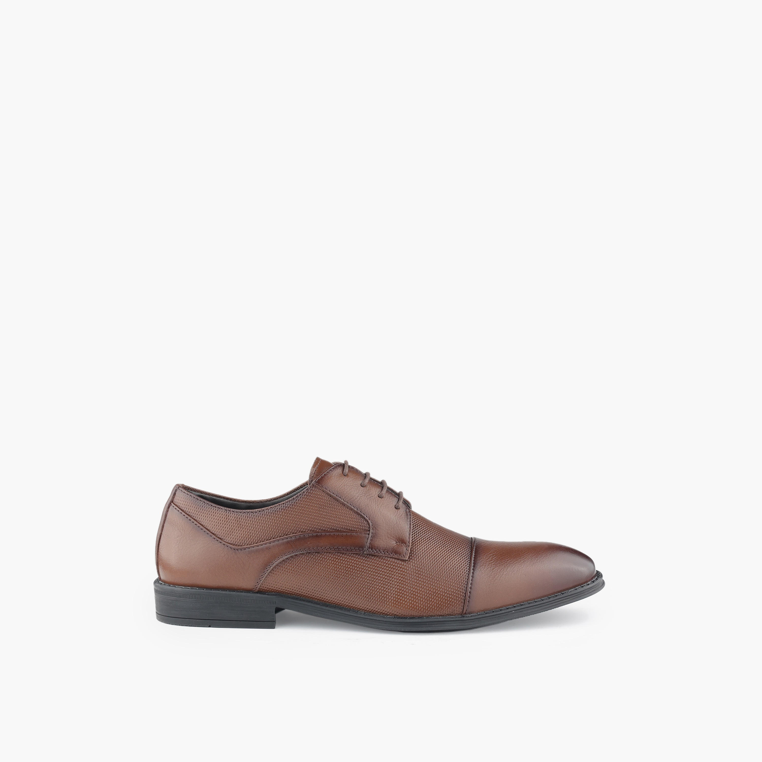 حذاء ديربي جلد برباط إغلاق للرجال من إل بي إل من شوإكسبريس-men-shoes-formalshoes-image-3
