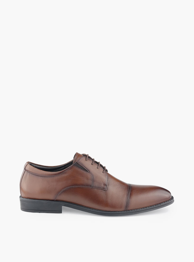 حذاء ديربي جلد برباط إغلاق للرجال من إل بي إل من شو إكسبريس-men-shoes-formalshoes-image-3