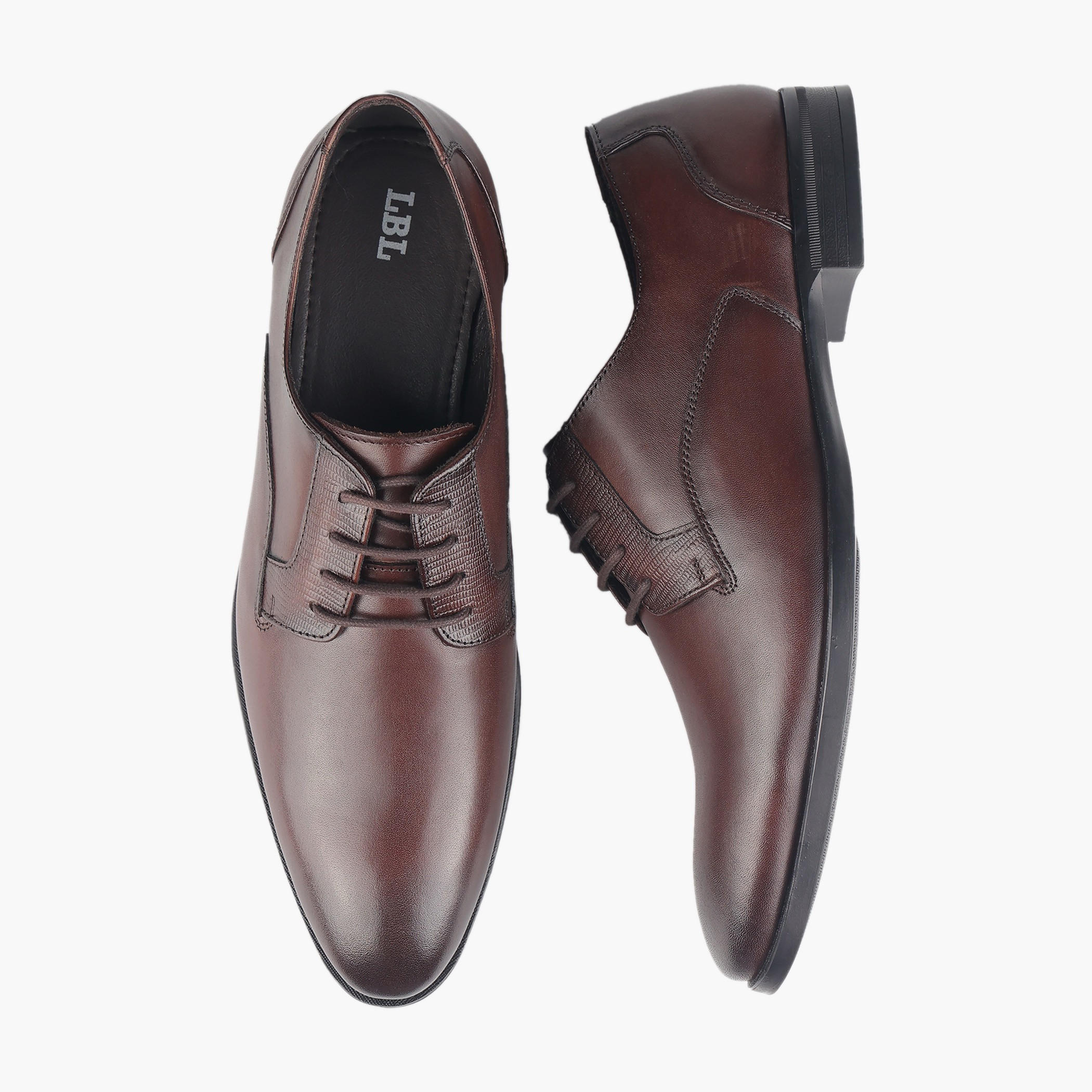 حذاء ديربي جلد برباط إغلاق للرجال من أل بي أل من شو إكسبريس-men-shoes-formalshoes-image-1
