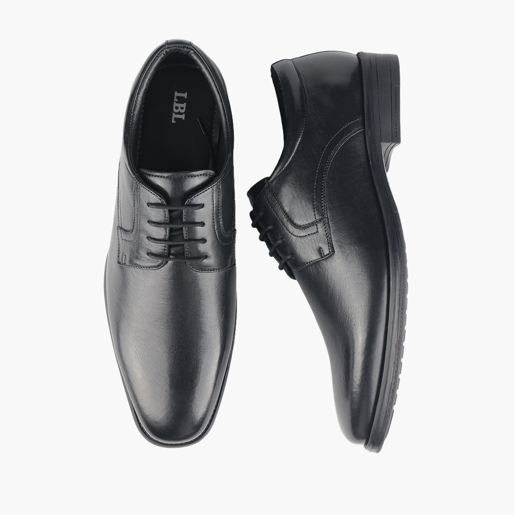 حذاء ديربي جلد برباط إغلاق للرجال من إل بي إل من شوإكسبريس-men-shoes-formalshoes-image-1