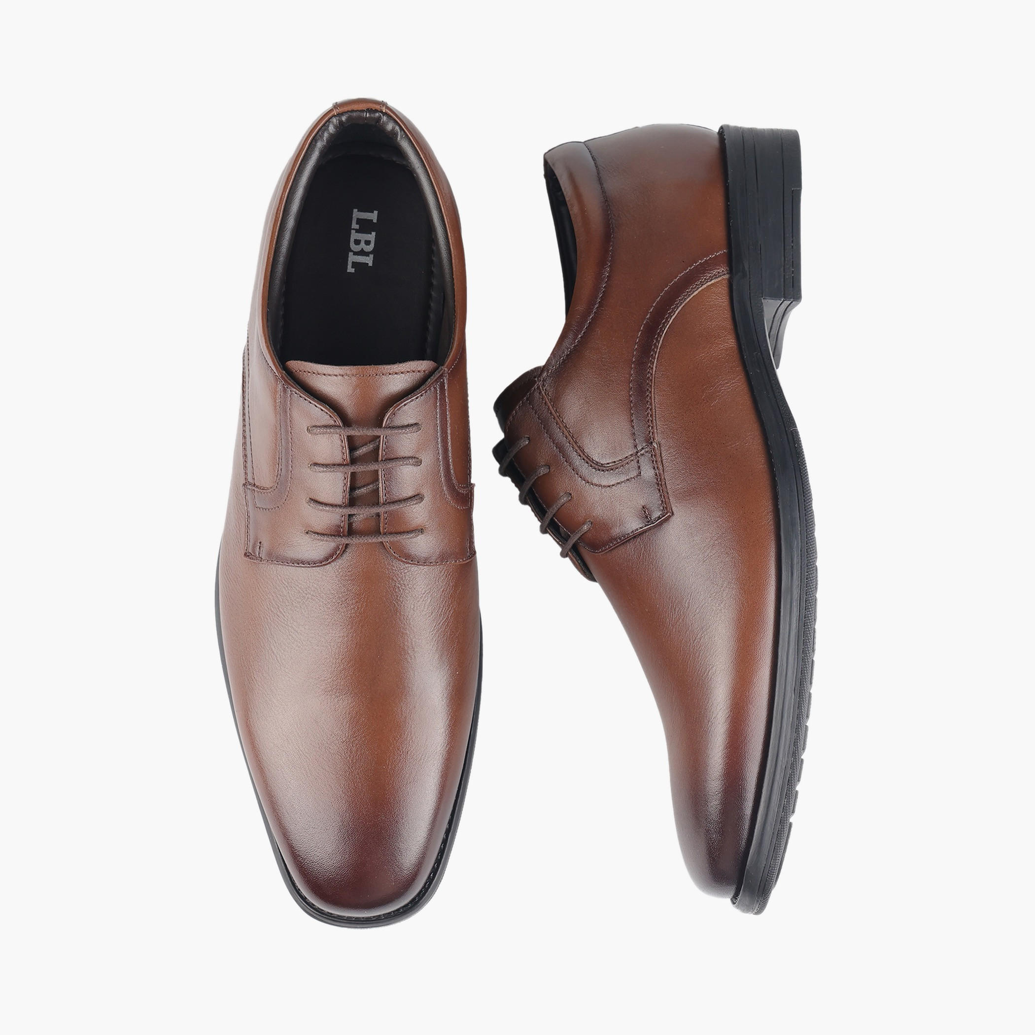 حذاء ديربي جلد برباط إغلاق للرجال من إل بي إل من شوإكسبريس-men-shoes-formalshoes-image-1