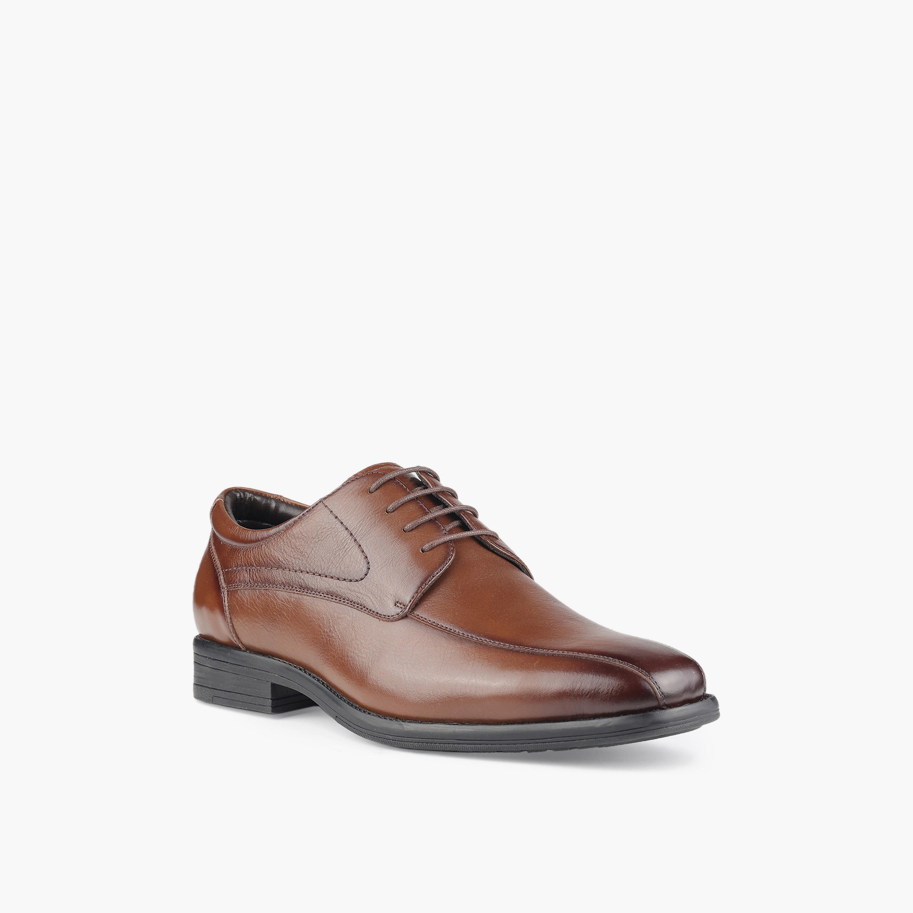 حذاء ديربي جلد برباط إغلاق للرجال من إل بي إل من شوإكسبريس-men-shoes-formalshoes-image-2