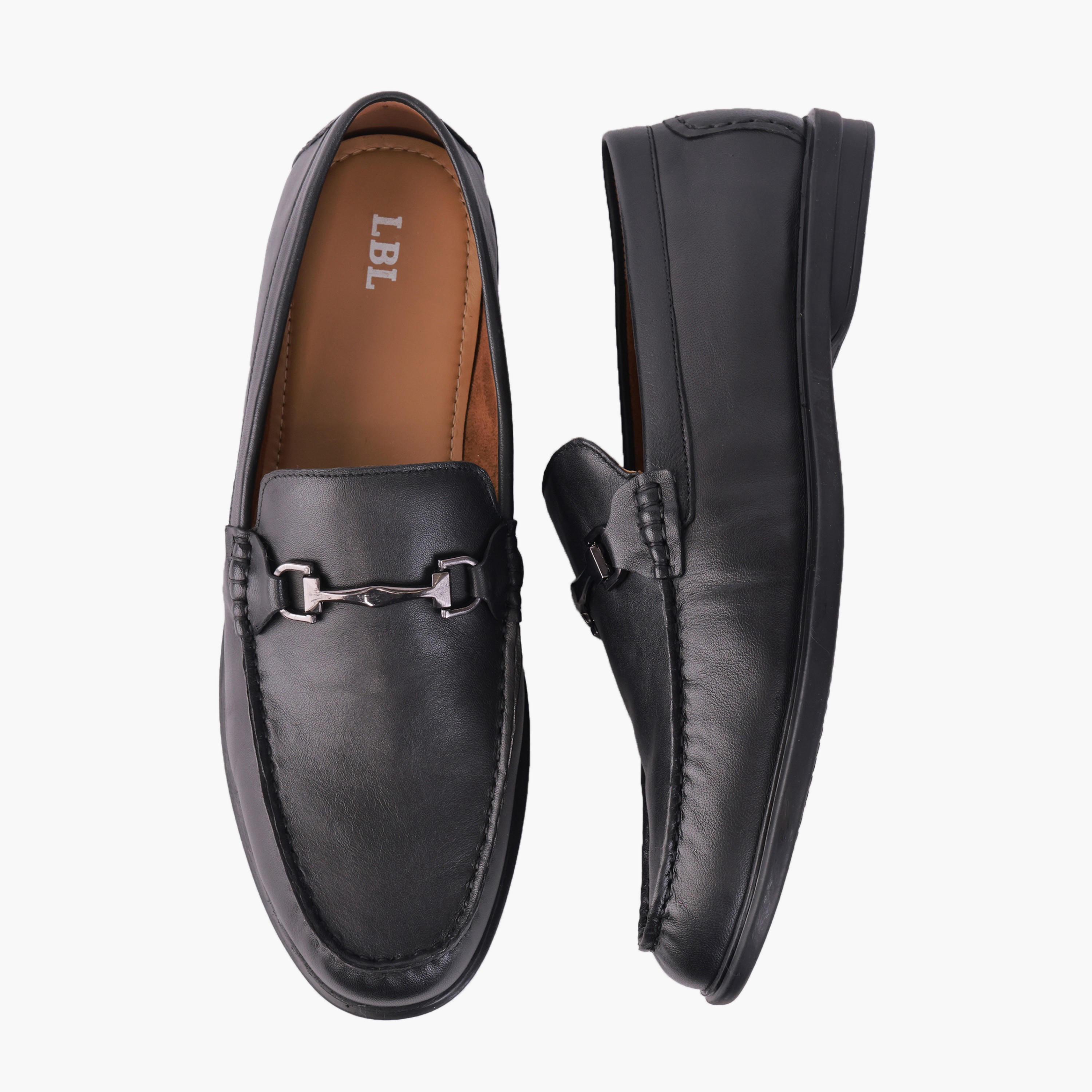 حذاء لوفر جلد سهل الارتداء للرجال إل بي إل من شو إكسبريس-men-shoes-loafersandmoccasins-image-1