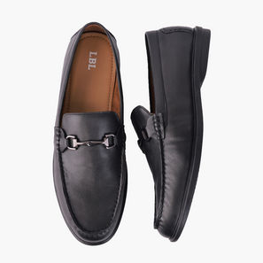 حذاء لوفر جلد سهل الارتداء للرجال إل بي إل من شو إكسبريس-men-shoes-image-1