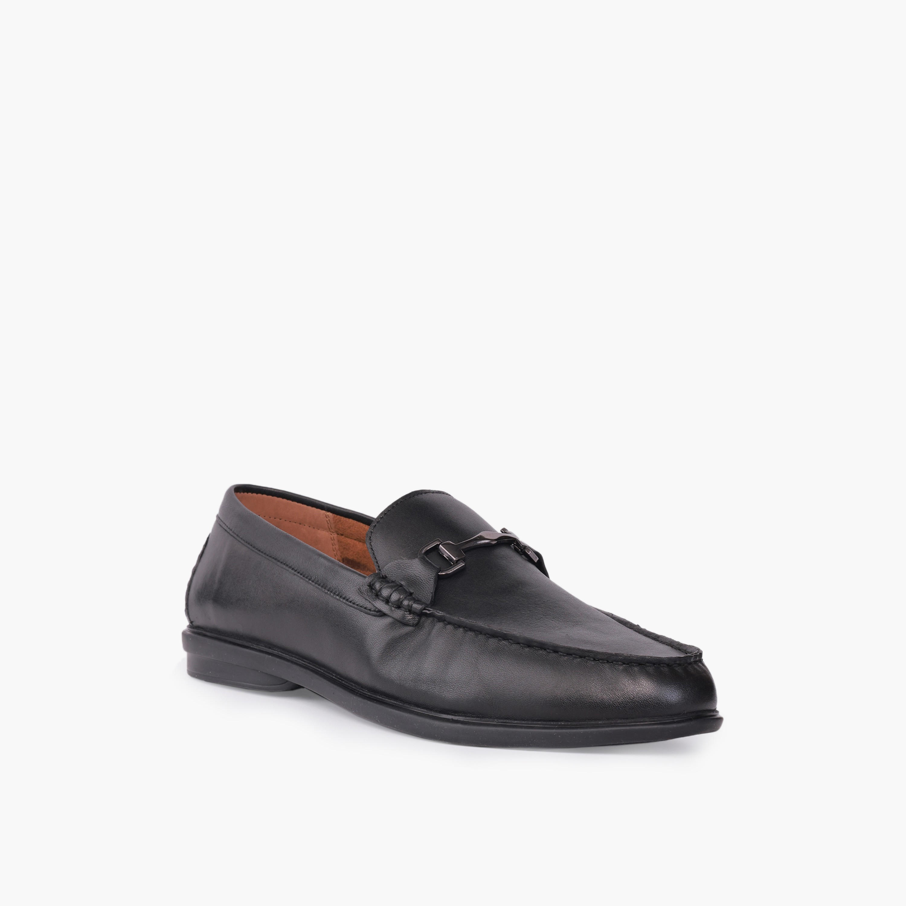 حذاء لوفر جلد سهل الارتداء للرجال إل بي إل من شو إكسبريس-men-shoes-loafersandmoccasins-image-2