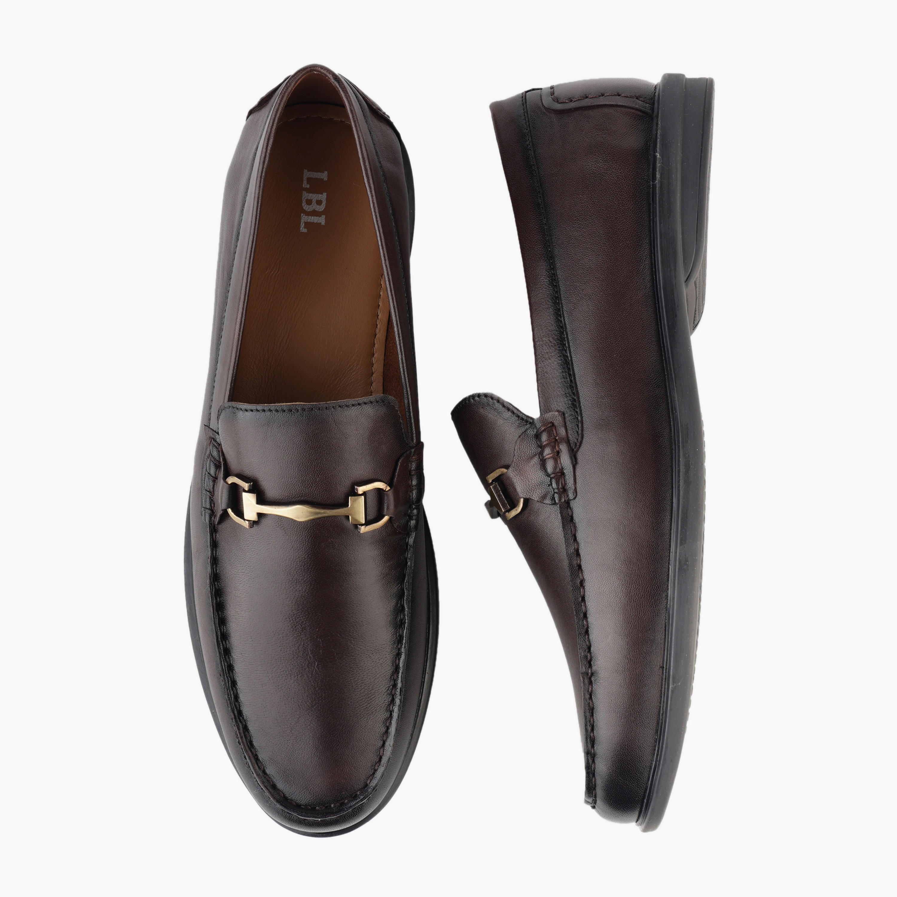 حذاء لوفر جلد سهل الارتداء للرجال إل بي إل من شو إكسبريس-men-shoes-loafersandmoccasins-image-1