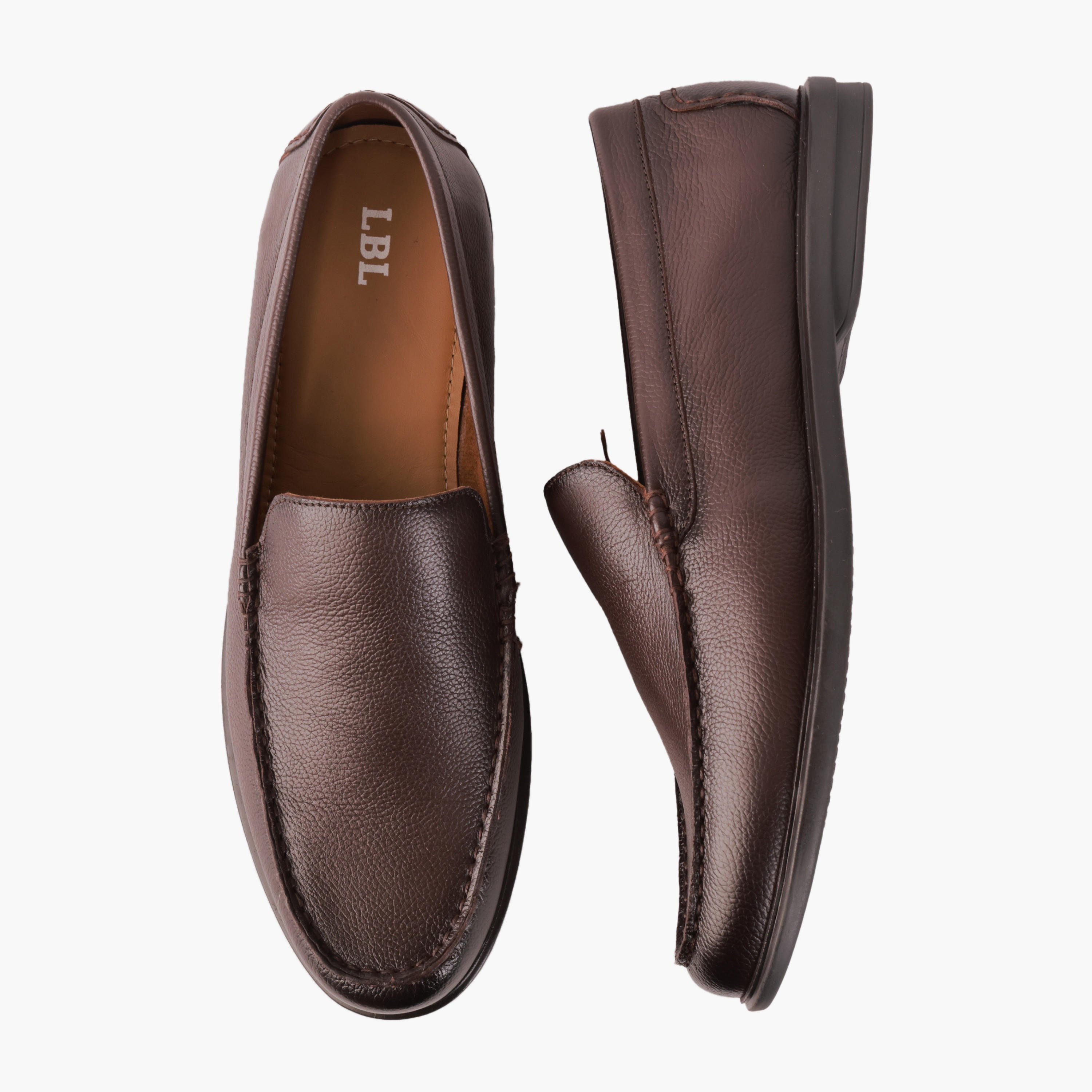 حذاء لوفر جلد سهل الارتداء للرجال إل بي إل من شو إكسبريس-men-shoes-formalshoes-image-1
