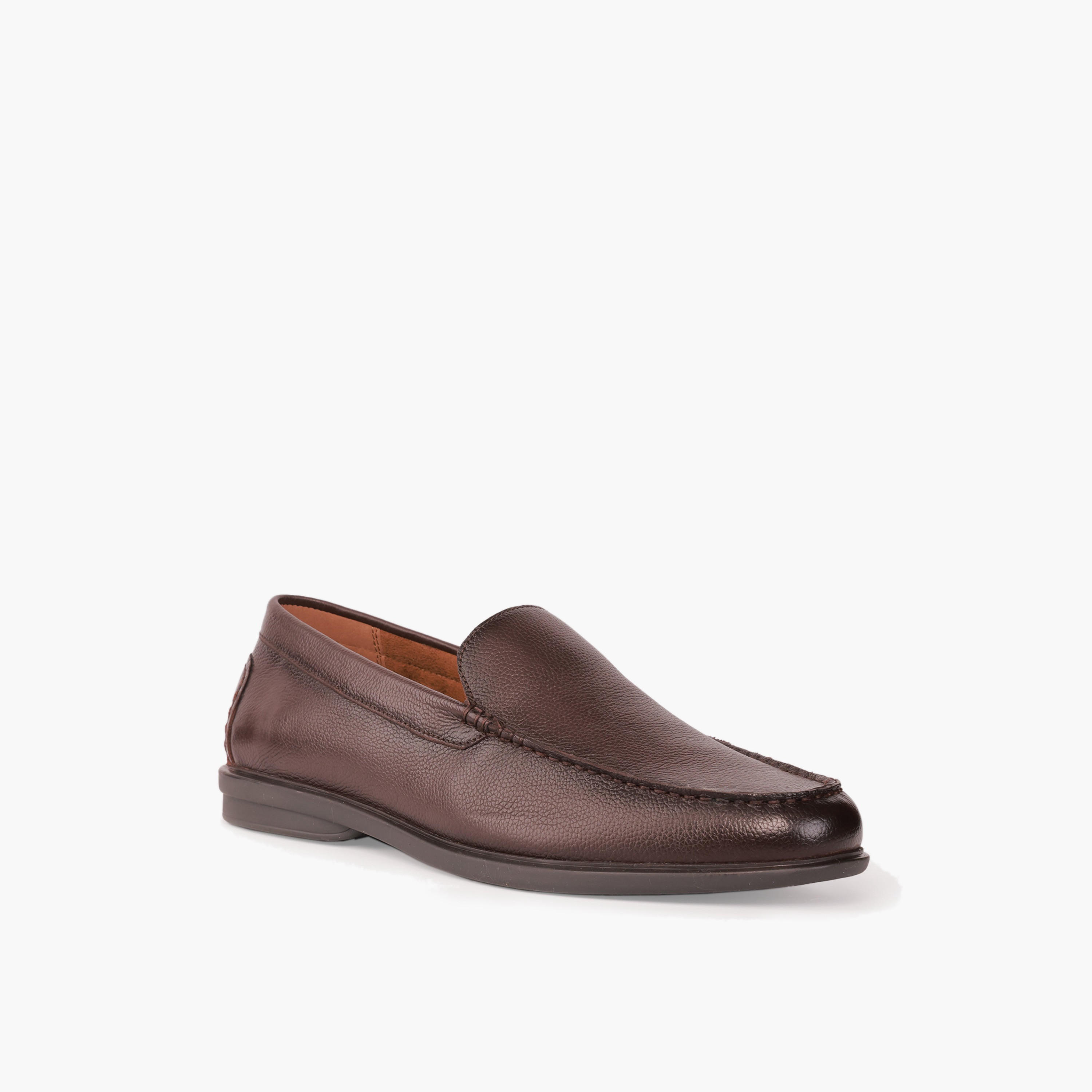 حذاء لوفر جلد سهل الارتداء للرجال إل بي إل من شو إكسبريس-men-shoes-formalshoes-image-2
