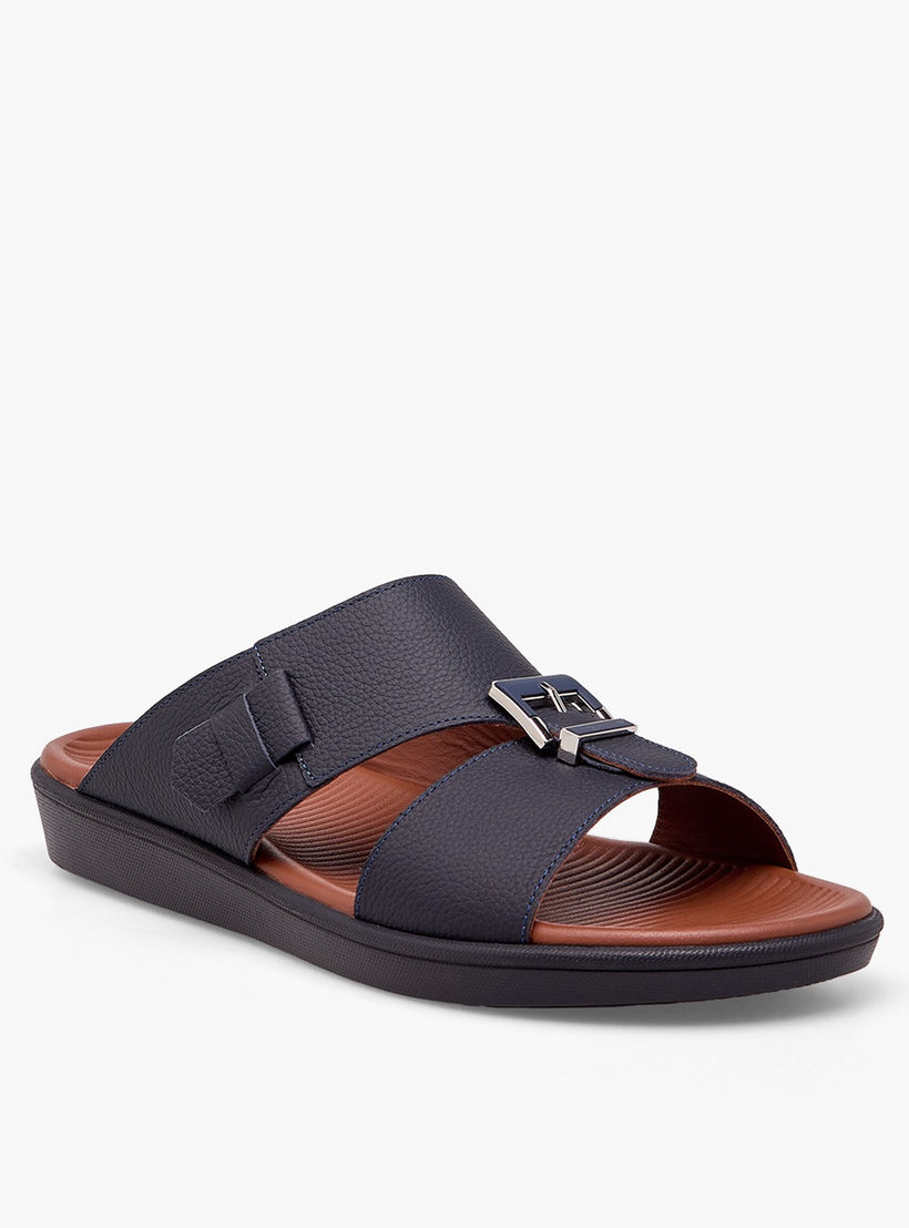 Le Confort Men Textured Leather Arabic Sandals-men-shoes-sandals-image-2