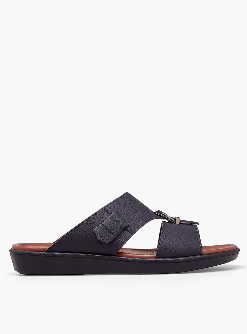 Le Confort Men Textured Leather Arabic Sandals-men-shoes-sandals-image-3