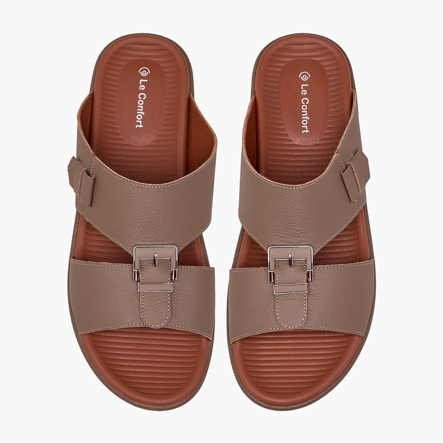 صندل عربي جلد بارز الملمس للرجال من لي كونفورت-men-shoes-sandals-image-1