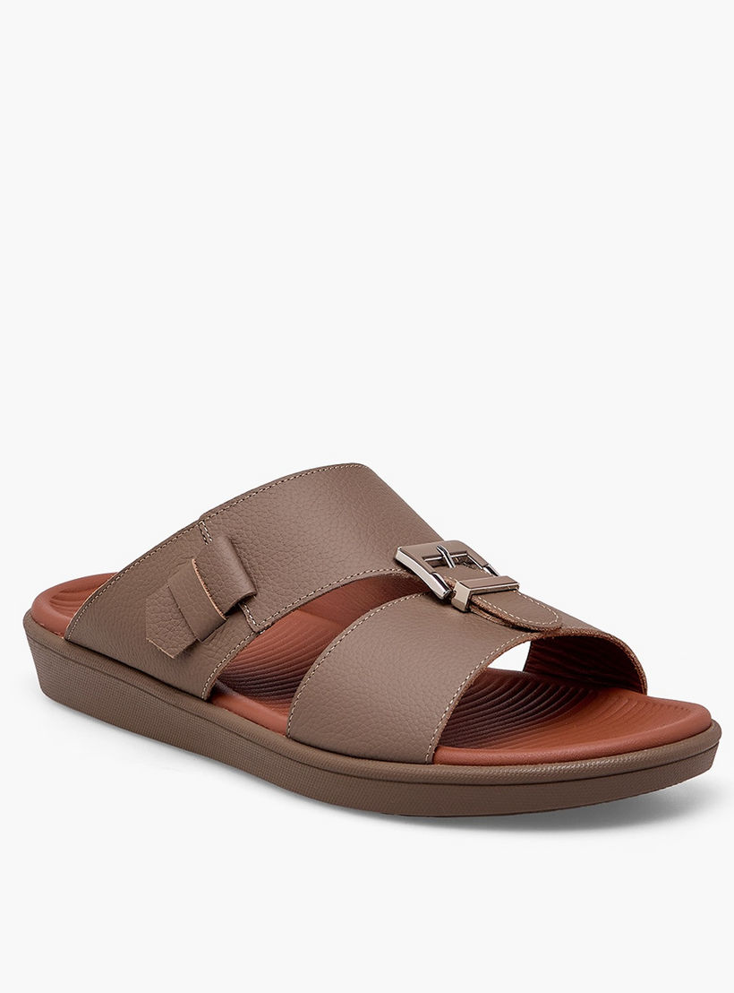 صندل عربي جلد بارز الملمس للرجال من لي كونفورت-men-shoes-sandals-image-2