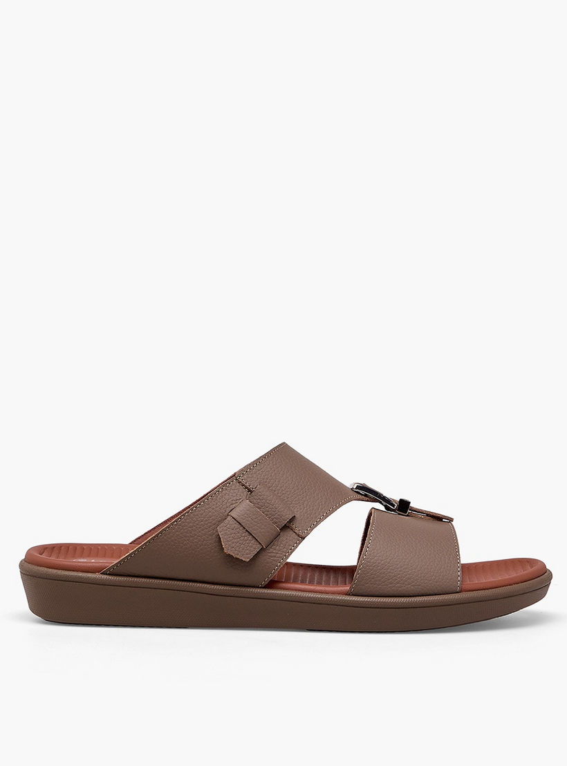 صندل عربي جلد بارز الملمس للرجال من لي كونفورت-men-shoes-sandals-image-3