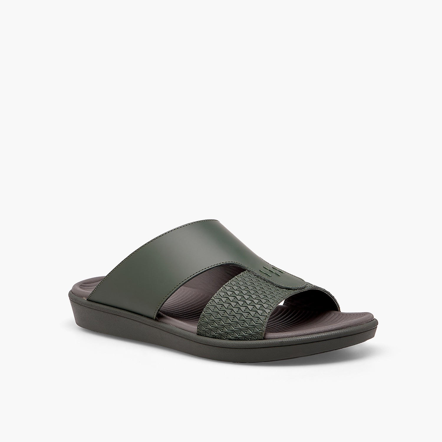 Le Confort Men Textured Leather Arabic Sandals-men-shoes-sandals-image-2