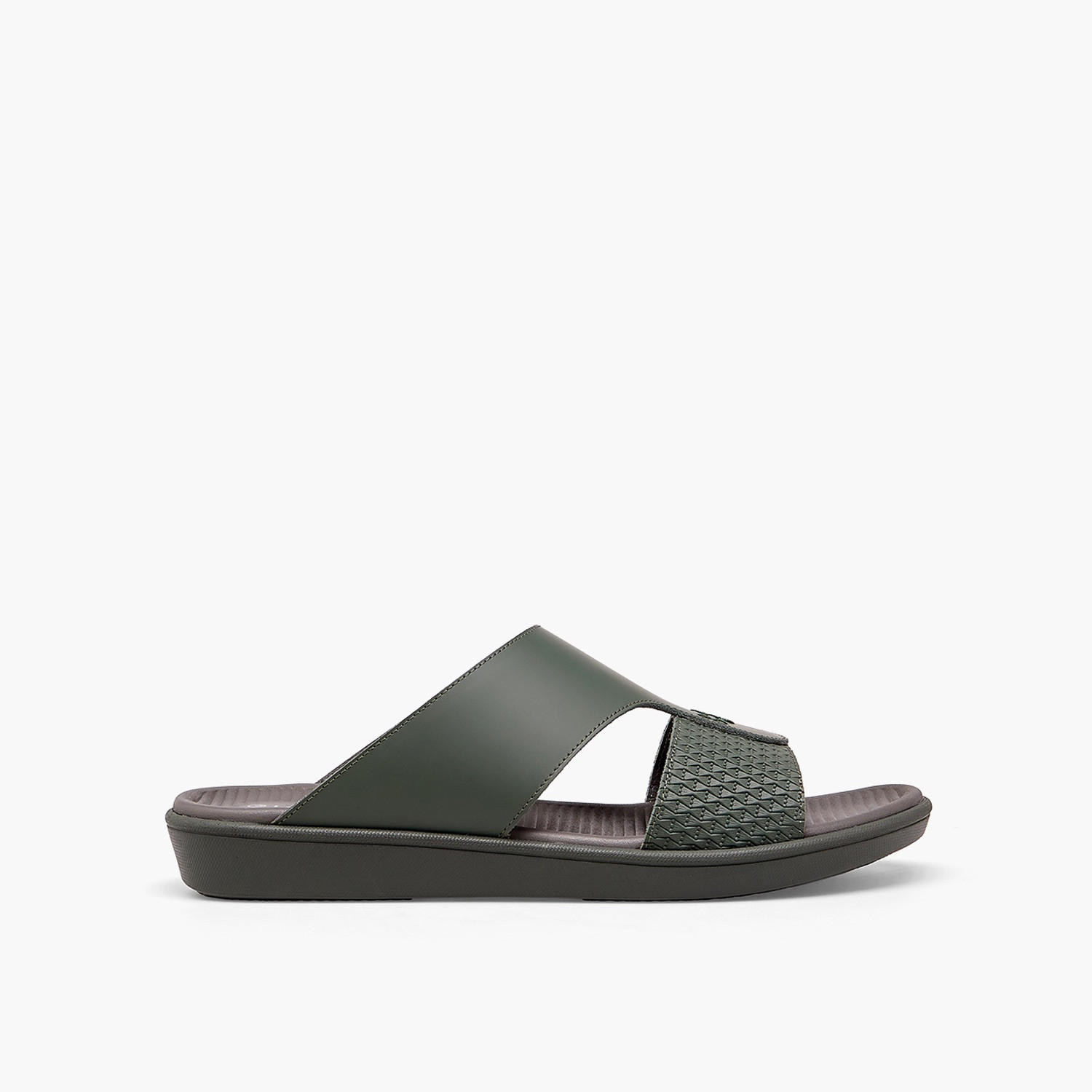 Le Confort Men Textured Leather Arabic Sandals-men-shoes-sandals-image-3