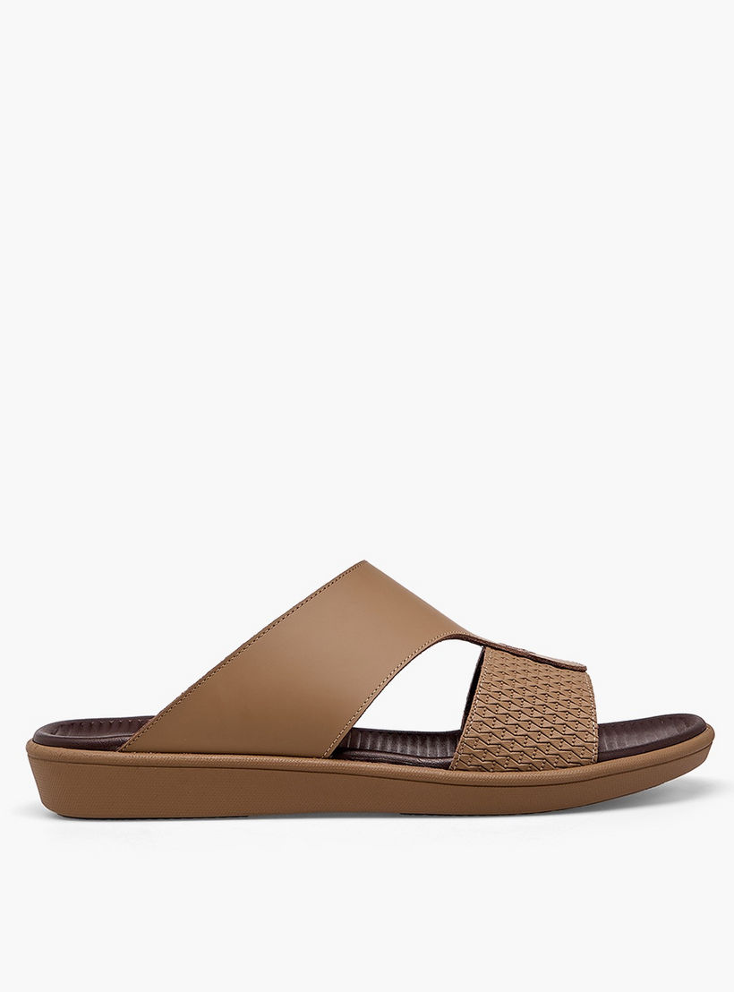 Le Confort Men Textured Leather Arabic Sandals-men-shoes-sandals-image-3