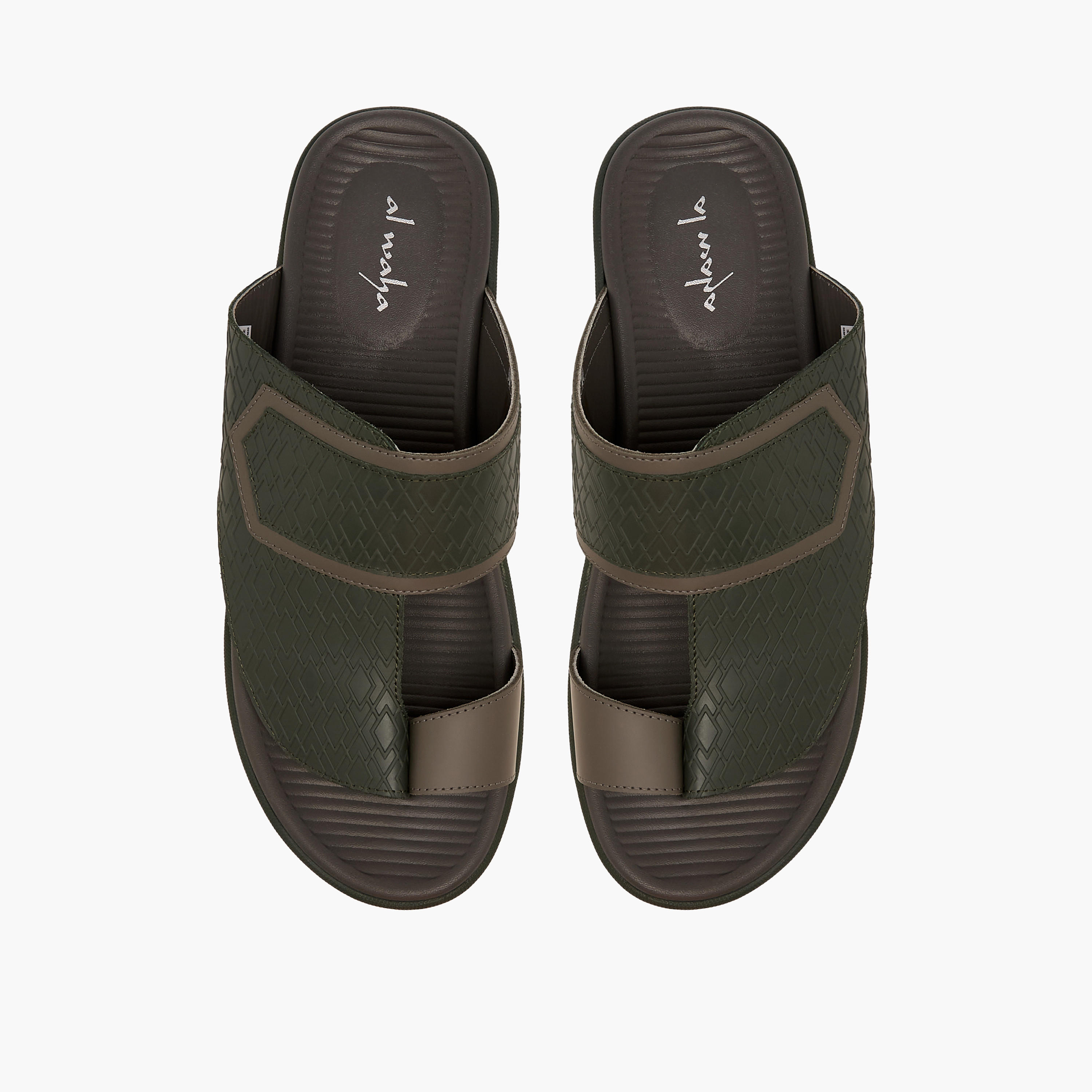 صندل عربي جلد بحلقة إصبع للرجال من الواحة-men-shoes-sandals-image-1