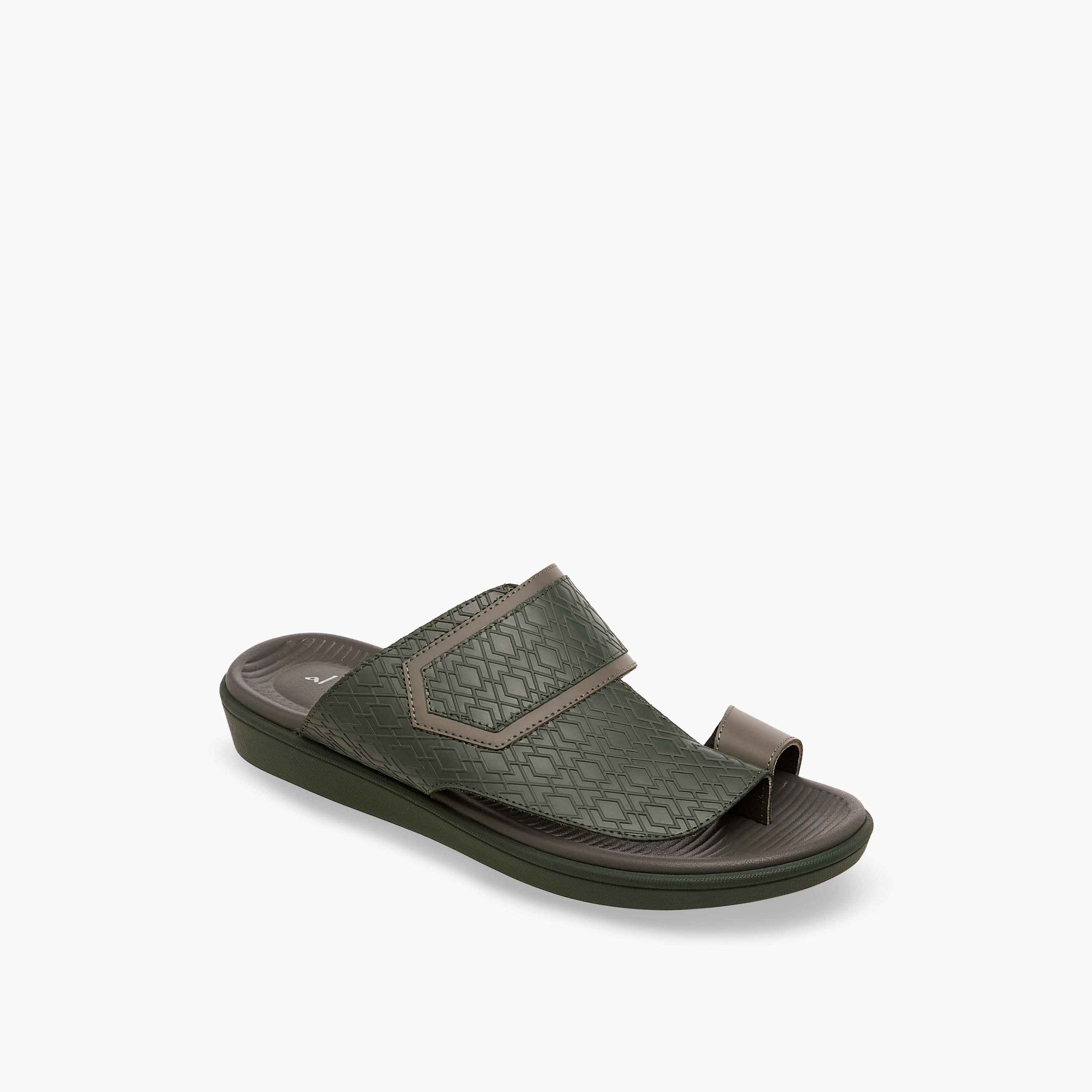 صندل عربي جلد بحلقة إصبع للرجال من الواحة-men-shoes-sandals-image-2