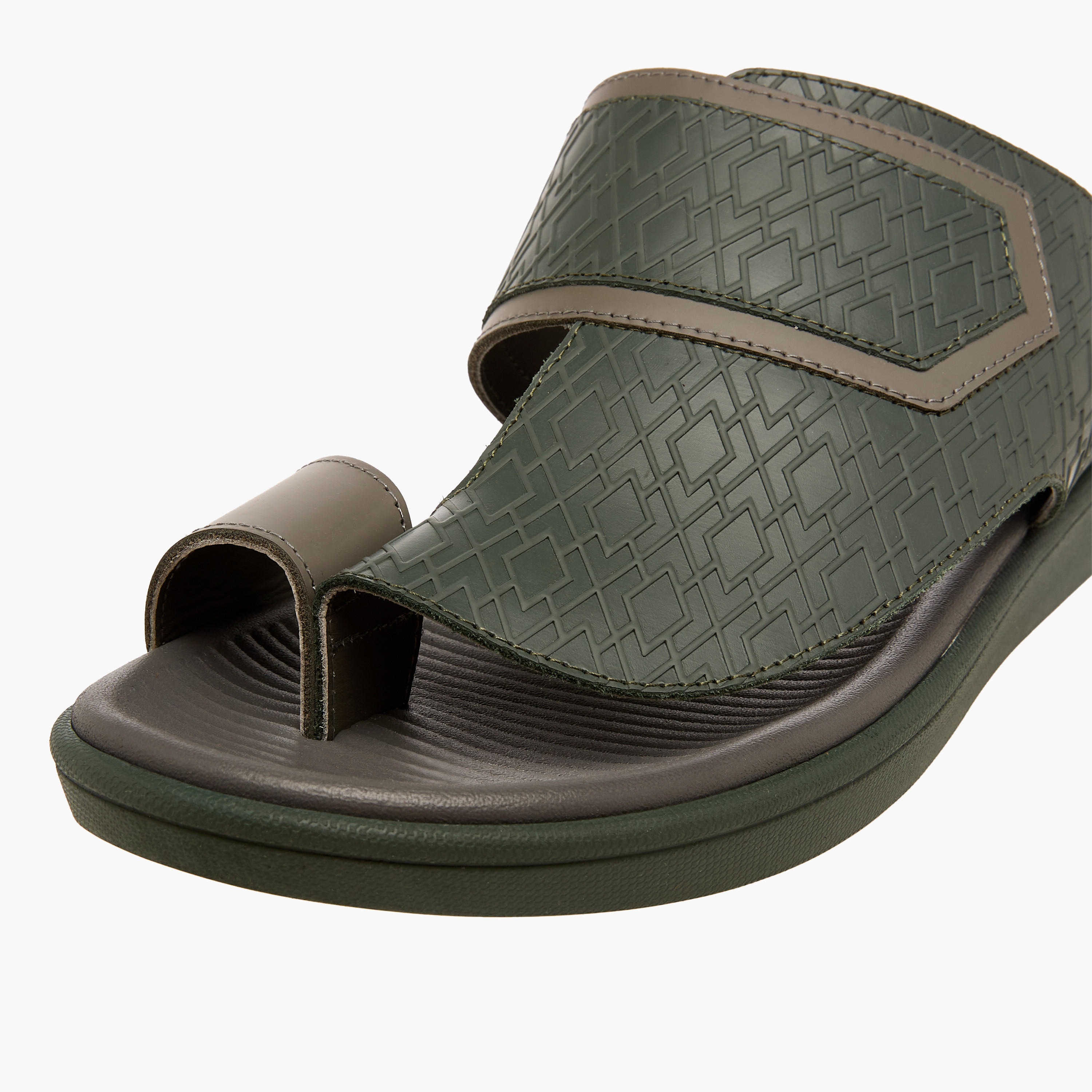 صندل عربي جلد بحلقة إصبع للرجال من الواحة-men-shoes-sandals-image-4