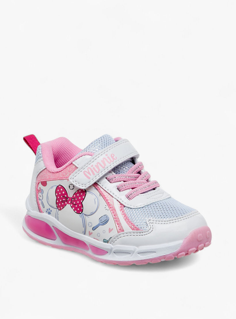 حذاء سنيكرز بشريط إغلاق لاصق وطبعات ميني ماوس من ديزني-girls-shoes-sneakers-image-2