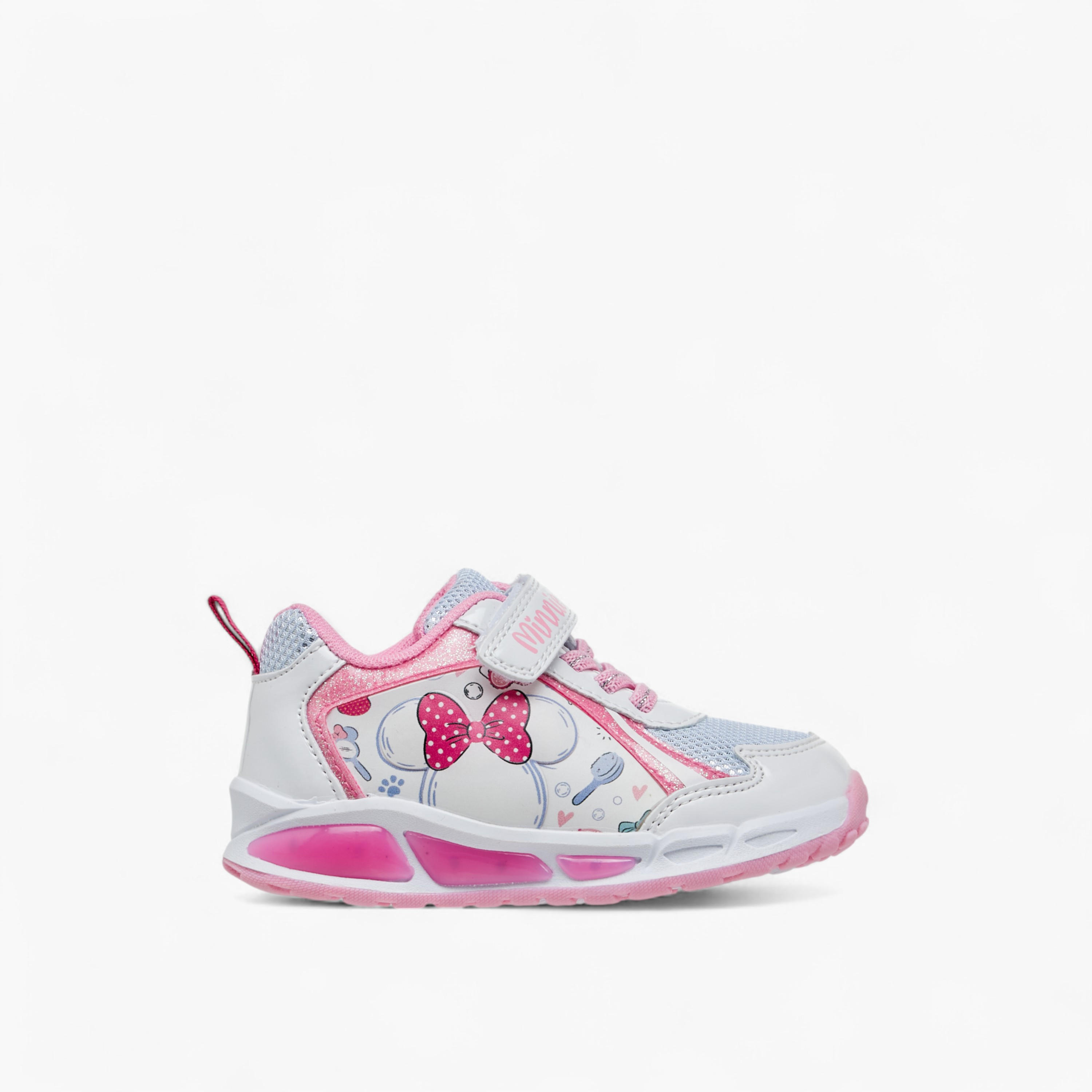 حذاء سنيكرز بشريط إغلاق لاصق وطبعات ميني ماوس من ديزني-girls-shoes-sneakers-image-3