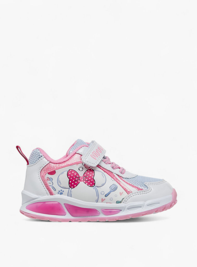 حذاء سنيكرز بشريط إغلاق لاصق وطبعات ميني ماوس من ديزني-girls-shoes-sneakers-image-3