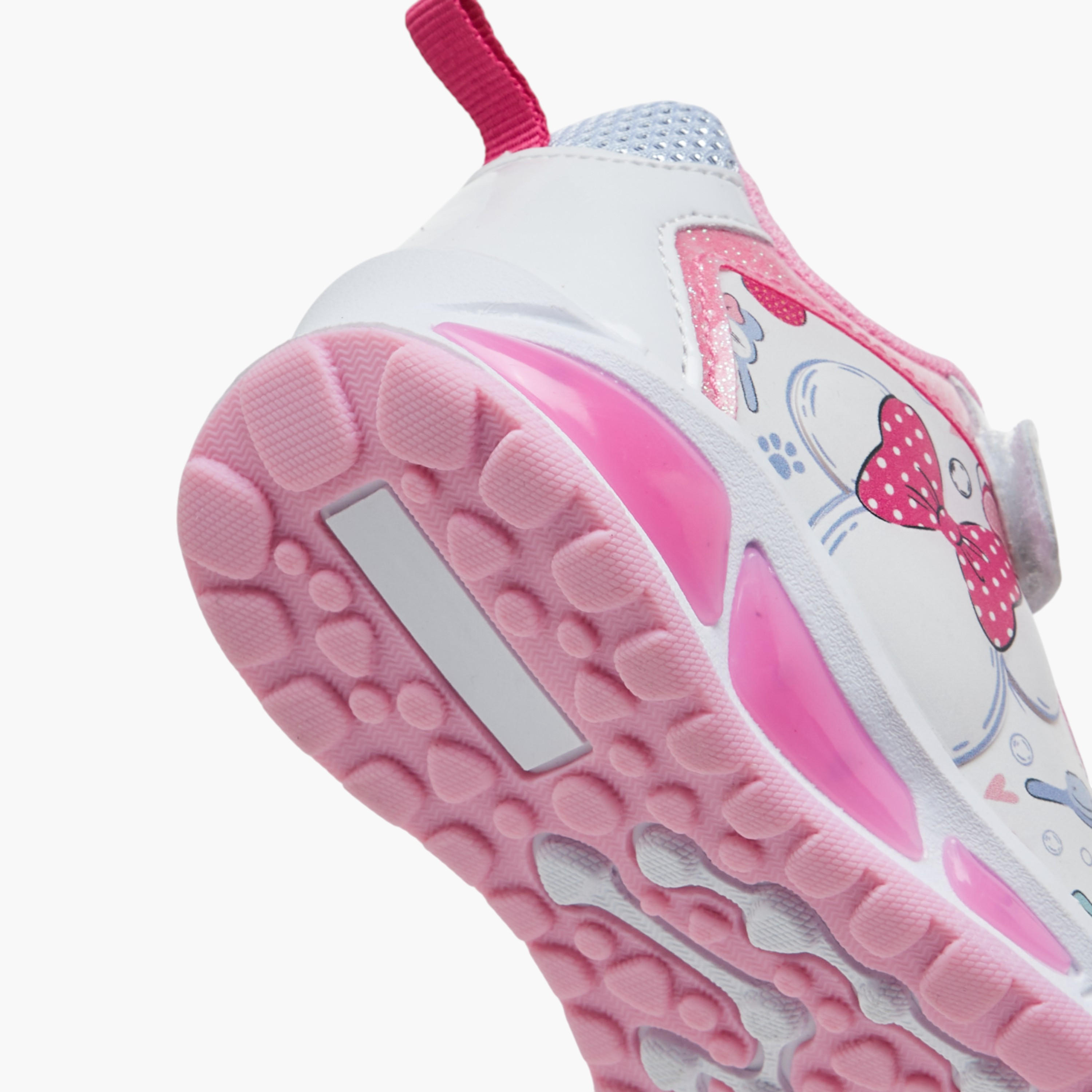 حذاء سنيكرز بشريط إغلاق لاصق وطبعات ميني ماوس من ديزني-girls-shoes-sneakers-image-6