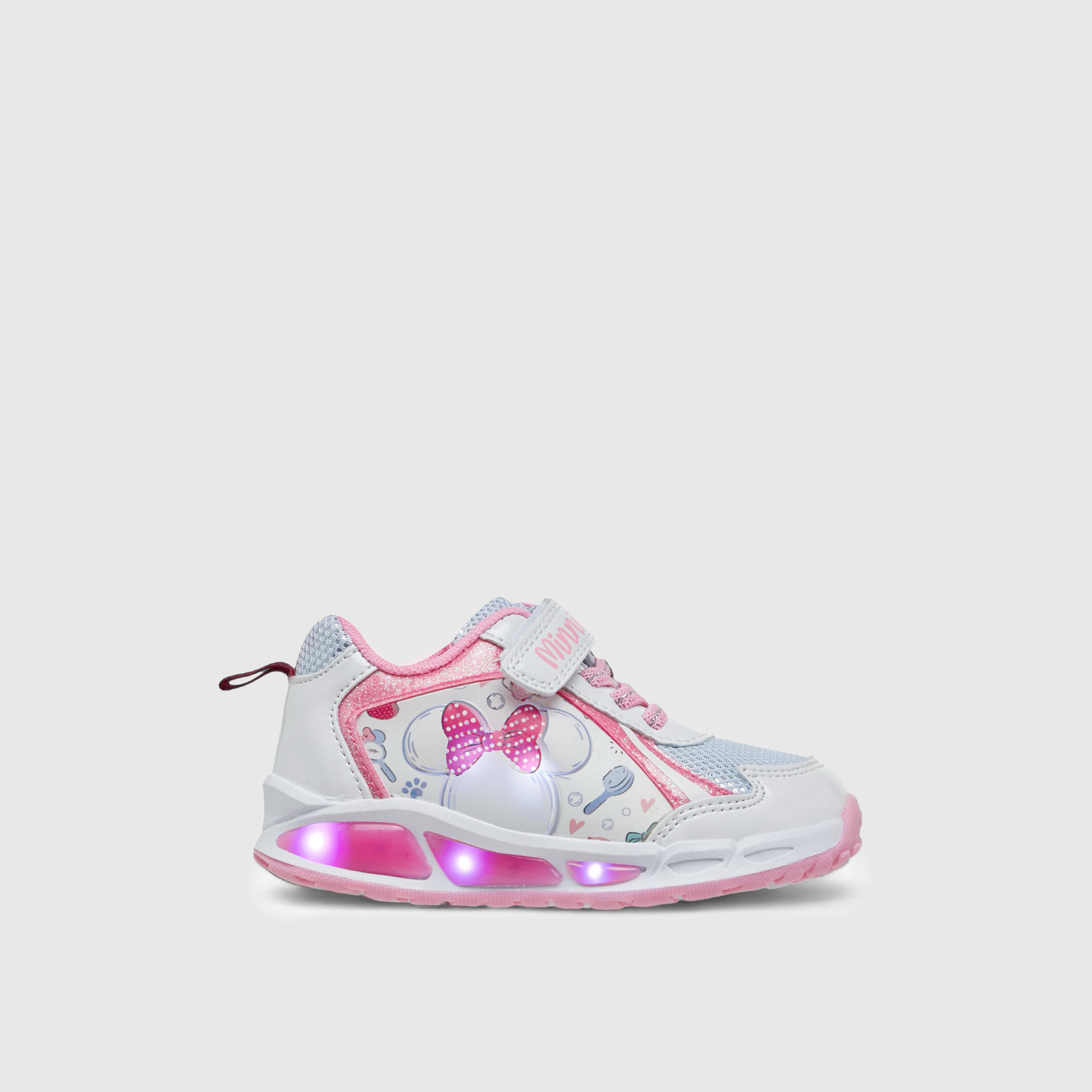 حذاء سنيكرز بشريط إغلاق لاصق وطبعات ميني ماوس من ديزني-girls-shoes-sneakers-image-4