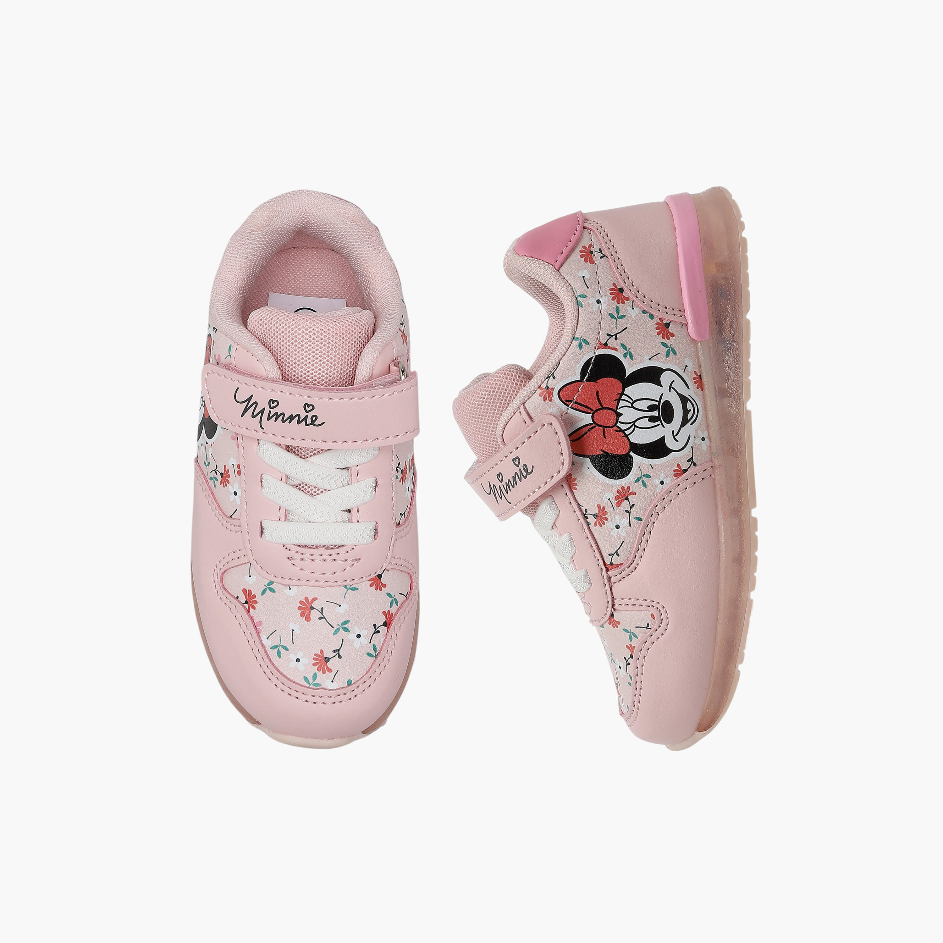 Disney Girls Hook & Loop Ankle Sneakers-girls-shoes-sneakers-image-1